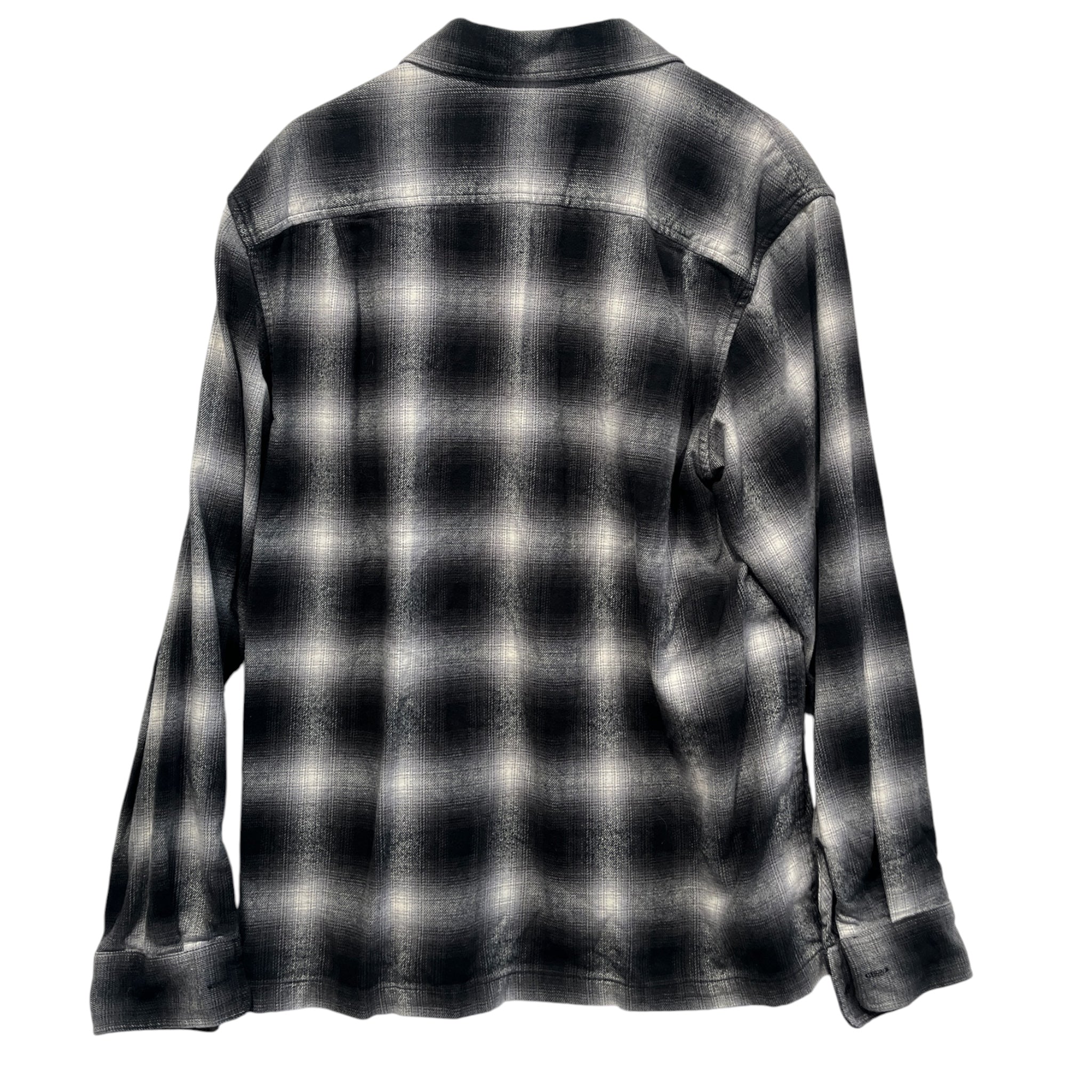 Supreme/Flannel Shirt/S/Plaid/Cotton/GRY/silver zipper flannel/ view 2