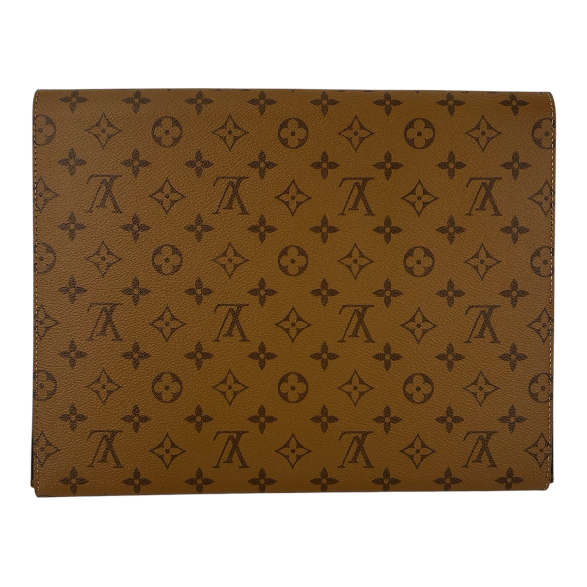 LOUIS VUITTON/Bag/Monogram/Leather/BRW/REVERSE MARK FOLDER view 2