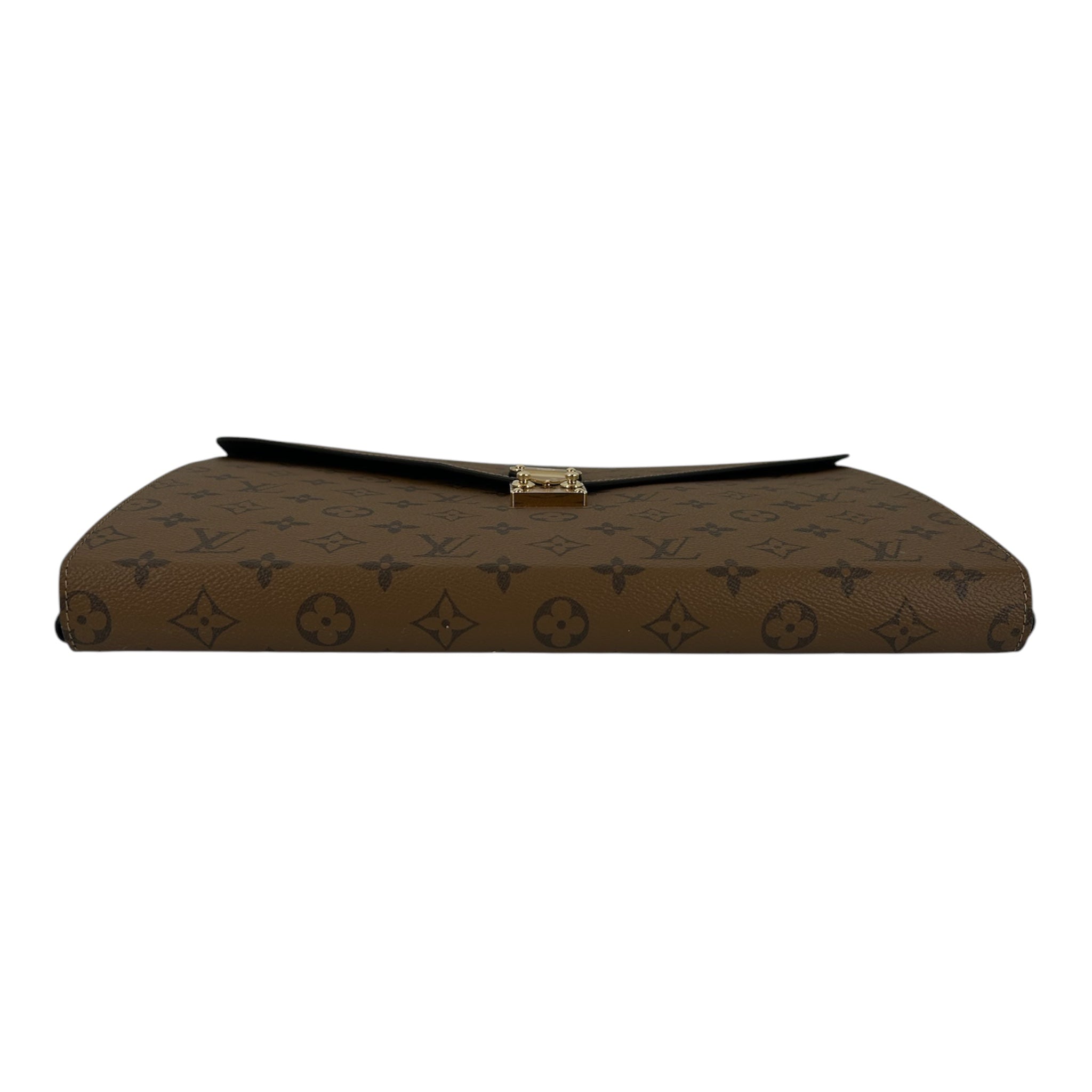 LOUIS VUITTON/Bag/Monogram/Leather/BRW/REVERSE MARK FOLDER view 3