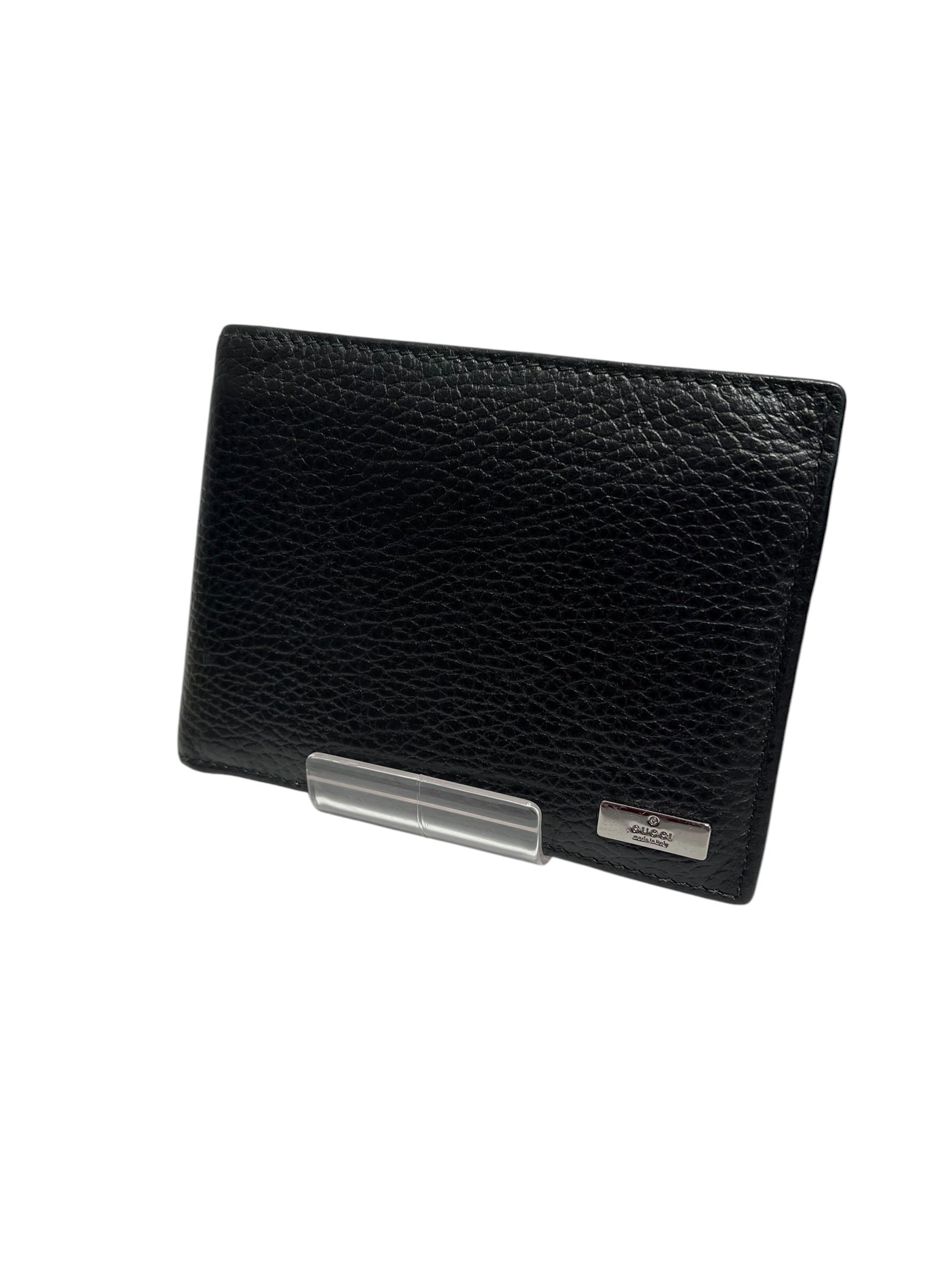 GUCCI/Bifold Wallet/Leather/BLK/ view 1