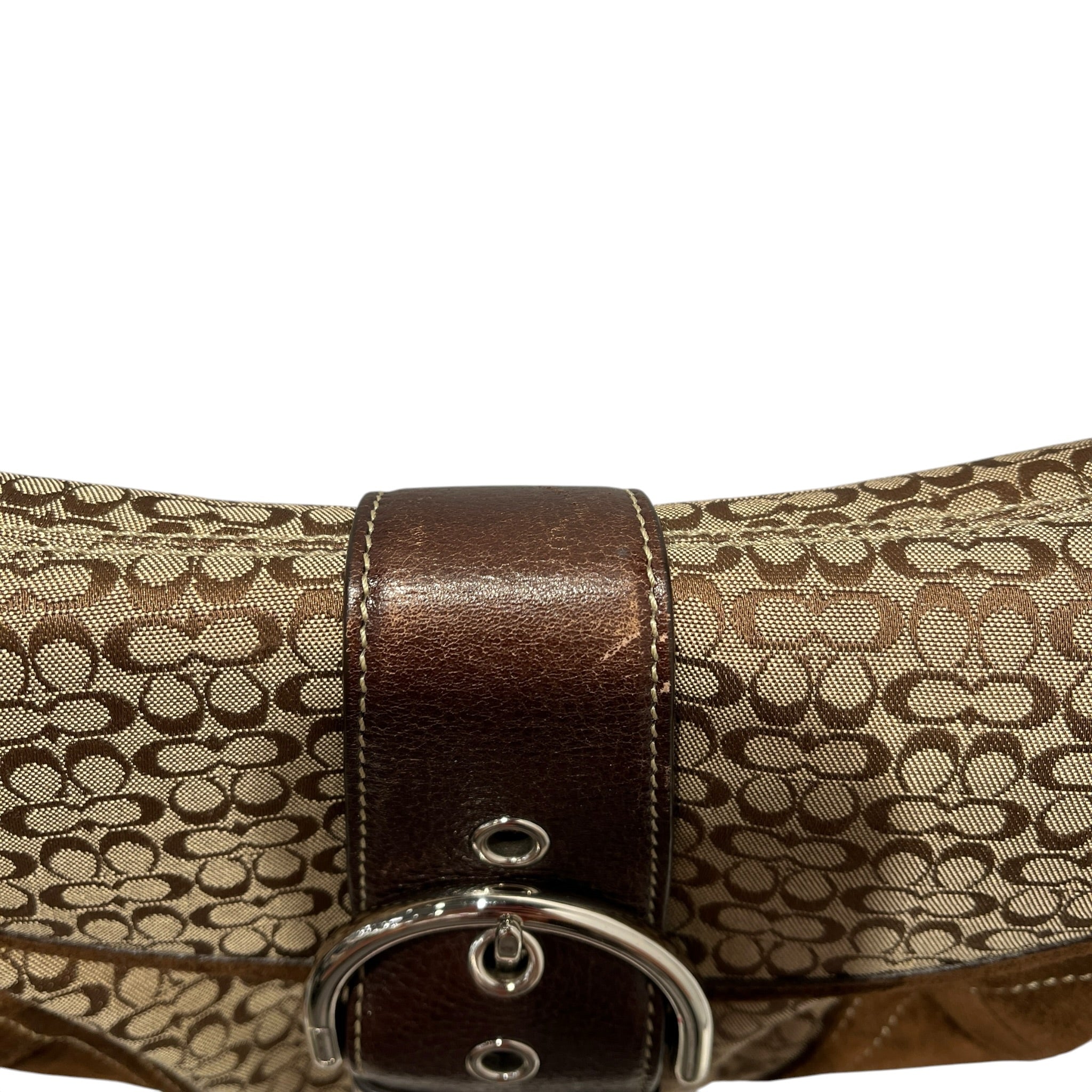 COACH/Hand Bag/Monogram/Leather/BRW/SIGNATURE SOHO FLAP/SILVER view 7
