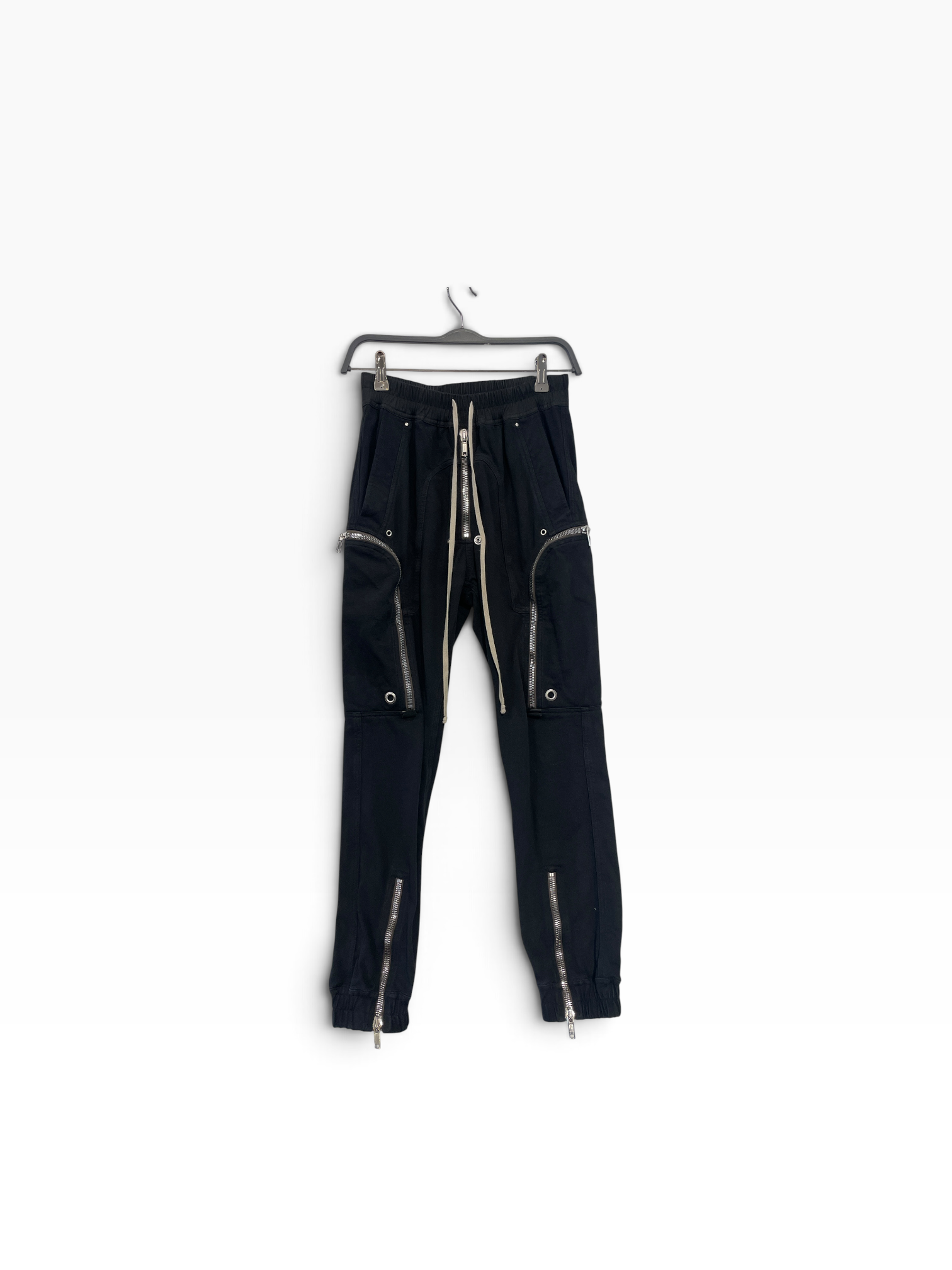 Rick Owens/Straight Pants/36/Cotton/BLK/cargo zip pckts, view 1