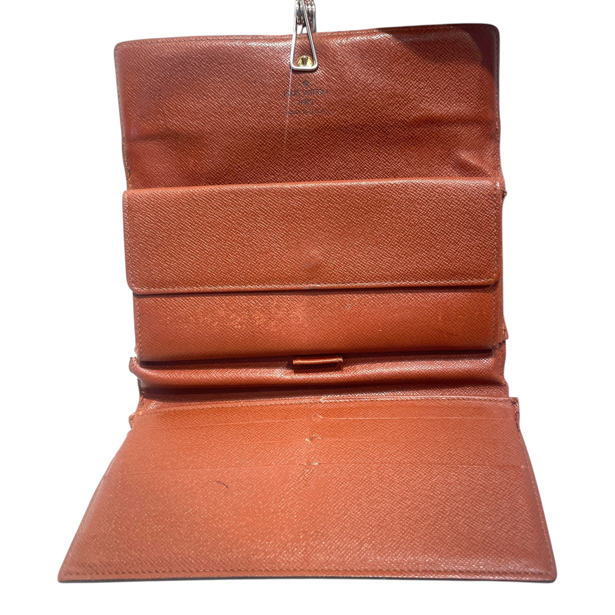 LOUIS VUITTON/Long Wallet/Monogram/Leather/BRW/L's/Monogram Pochette Wallet view 3