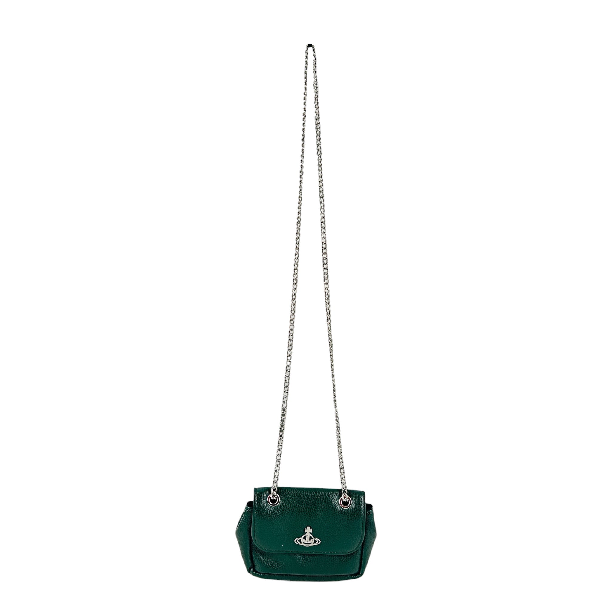 Vivienne Westwood/Cross Body Bag/Leather/GRN/FORREST GRN SIL ORB FRNT view 1