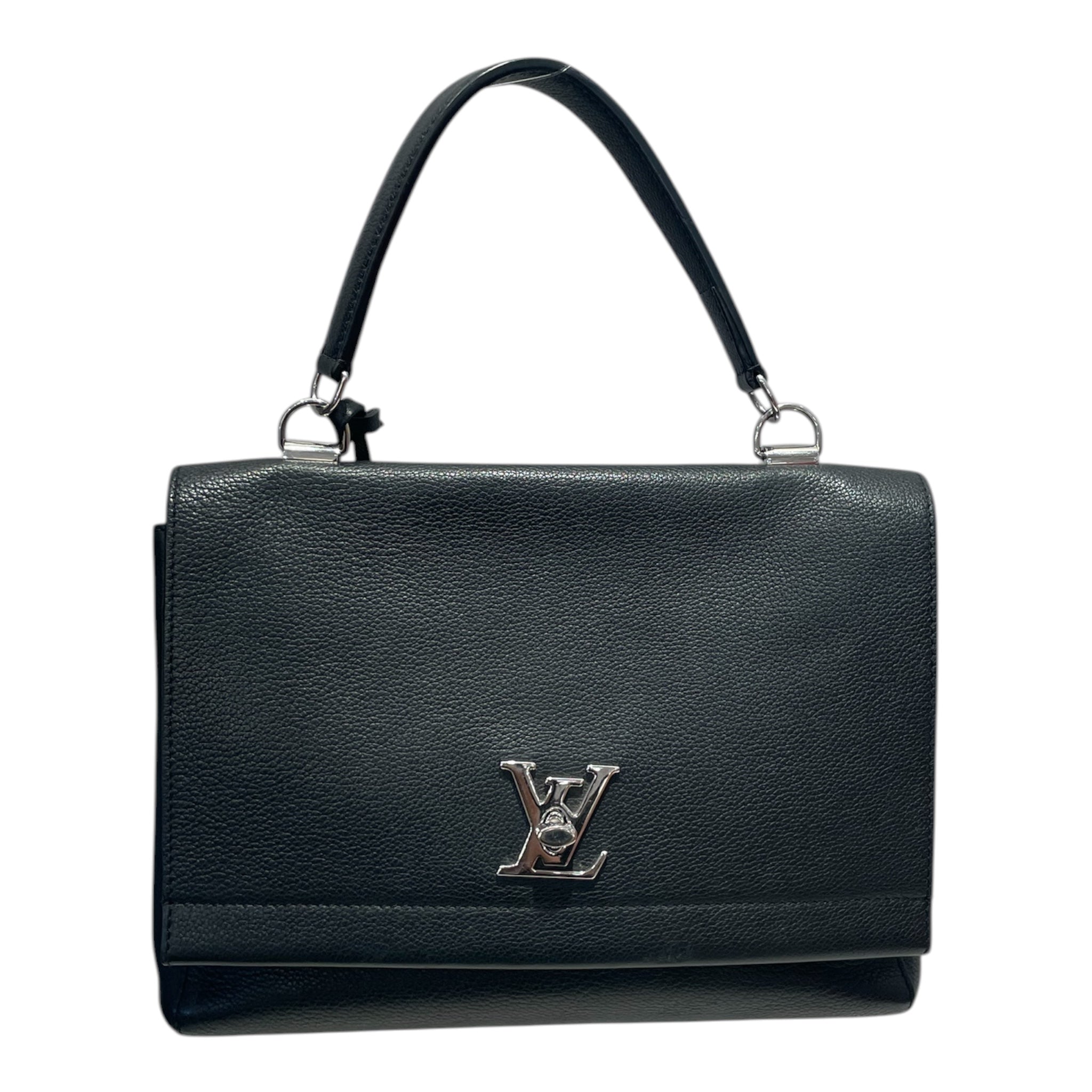 LOUIS VUITTON/Cross Body Bag/Leather/BLK/lockme  2 way view 1