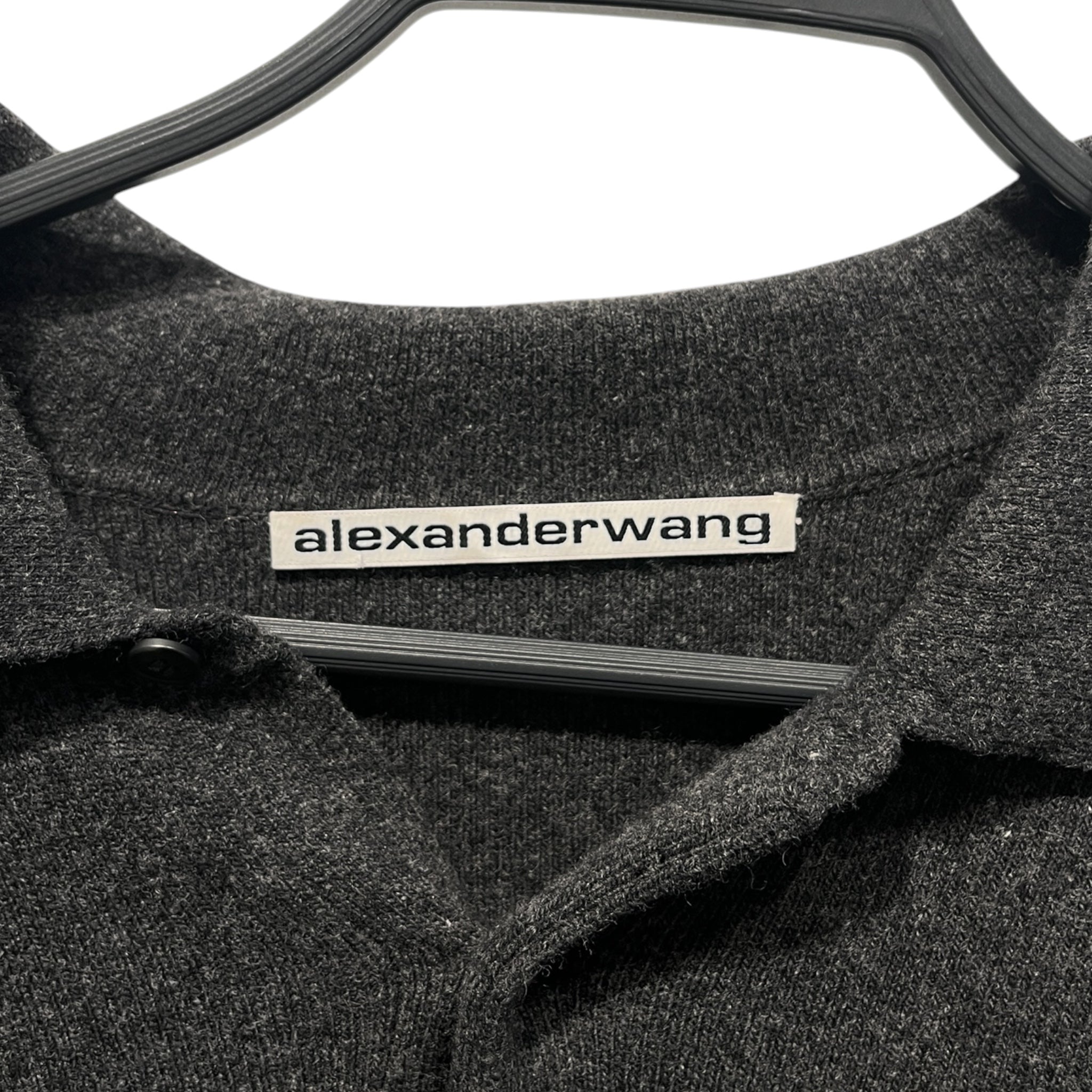 Alexander Wang/SS Shirt/M/Wool/GRY/3 BUTTONS view 3