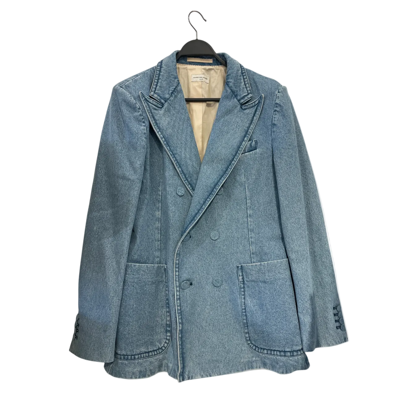 DRIES VAN NOTEN/Suits/50/Cotton/BLU/Blazer view 1