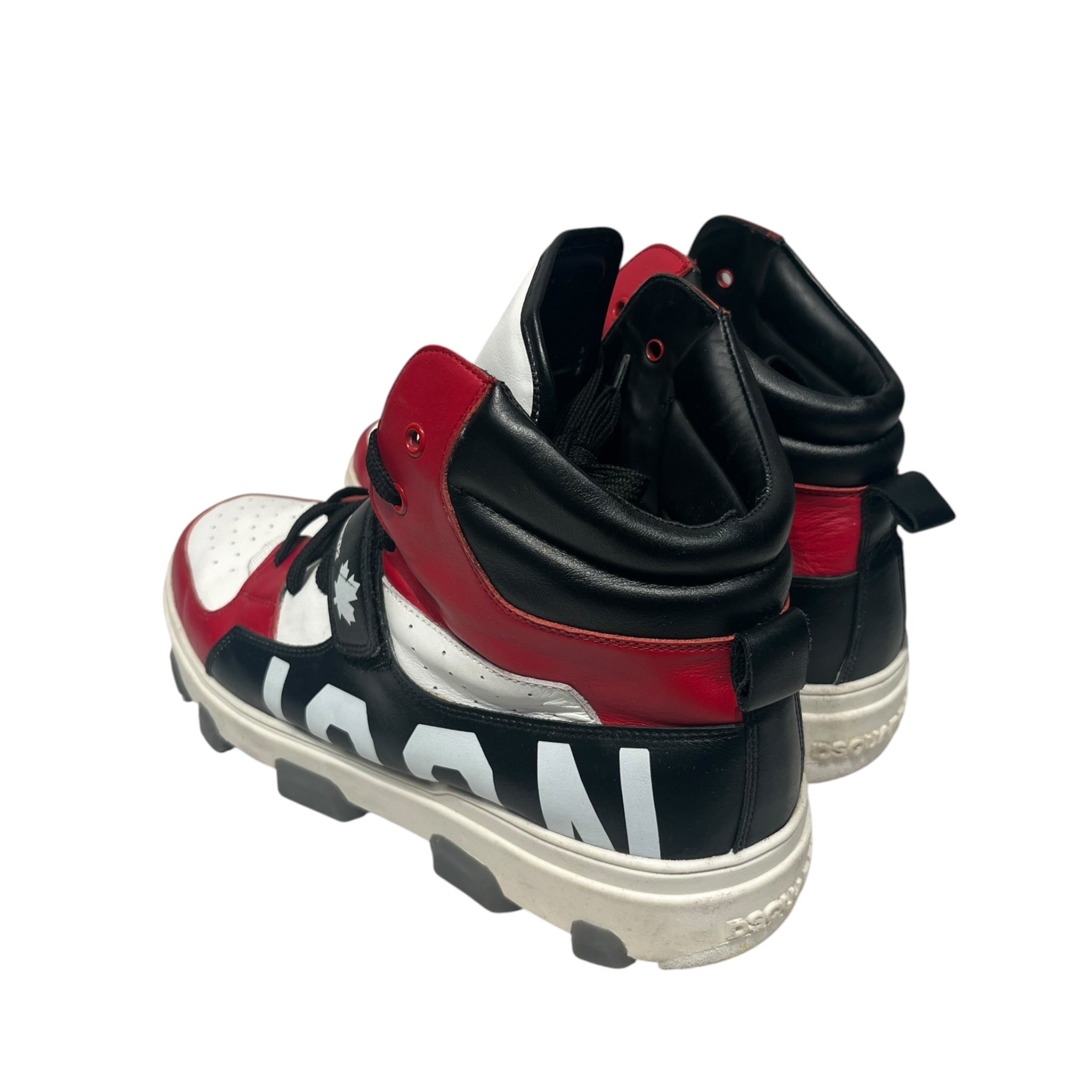 DSQUARED2/Hi-Sneakers/US 11/Leather/RED/ view 2
