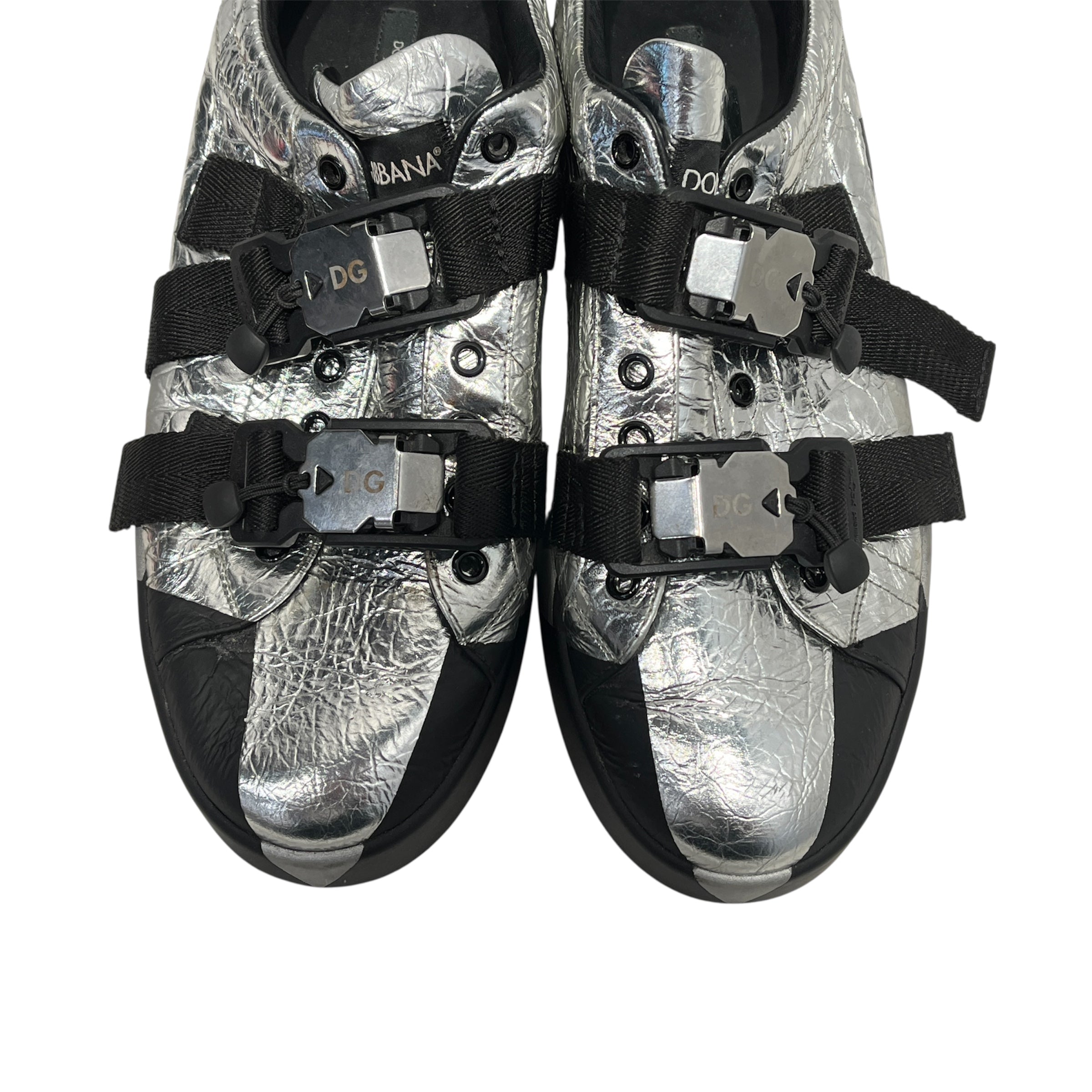 DOLCE&GABBANA/Low-Sneakers/US 9/SLV/MONOGRAM BUCKLES view 4