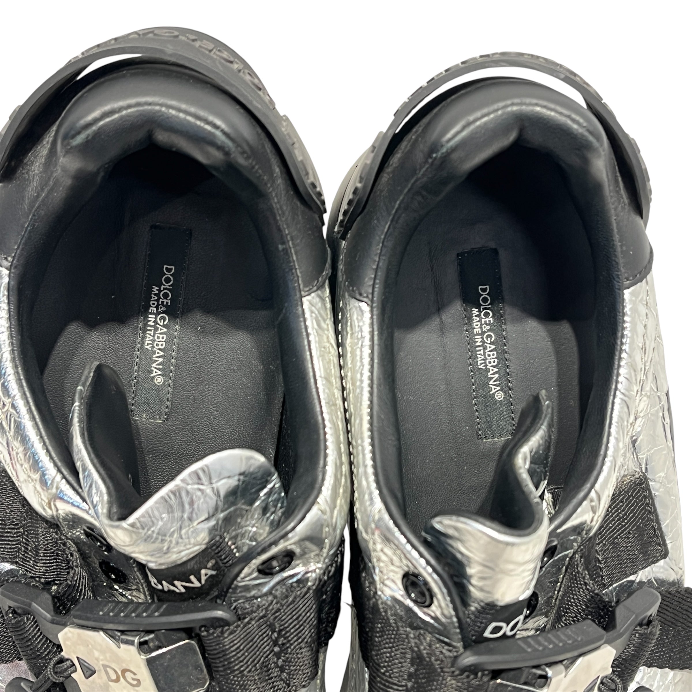 DOLCE&GABBANA/Low-Sneakers/US 9/SLV/MONOGRAM BUCKLES view 3