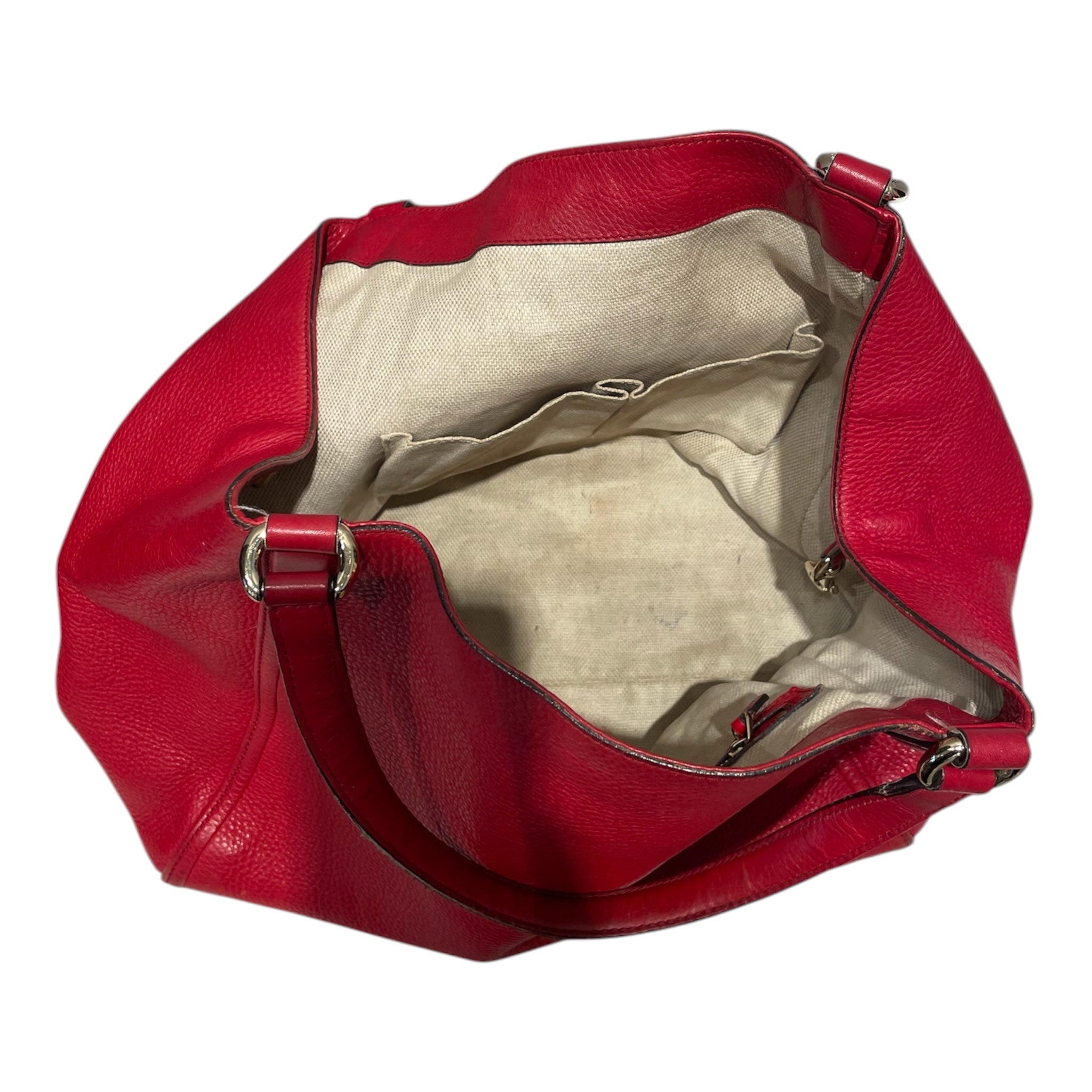 GUCCI/Hand Bag/Leather/RED/SOHO SOULDER BAG view 4