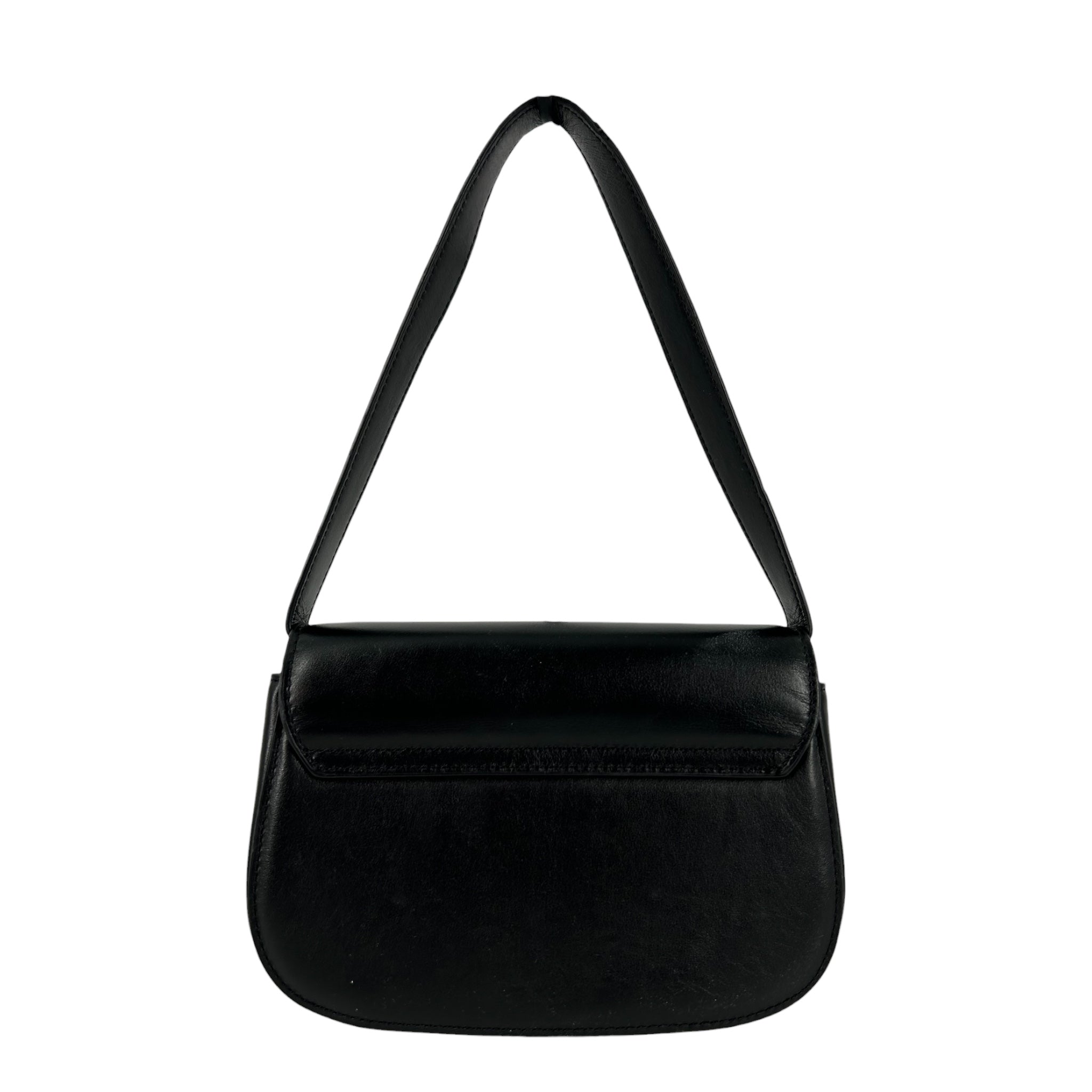 DIESEL/Hand Bag/Leather/BLK/SIL D ON FRNT view 2