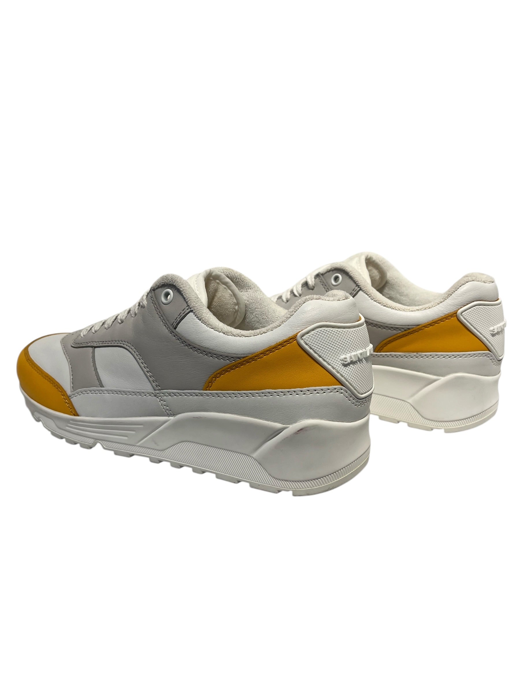 SAINT LAURENT/Low-Sneakers/EU 43/Leather/WHT/wht/yellow view 2