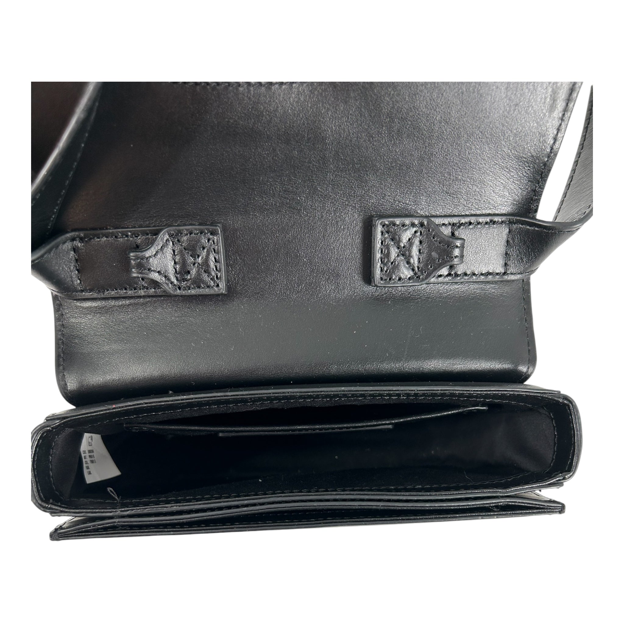 DIESEL/Hand Bag/Leather/BLK/SIL D ON FRNT view 4