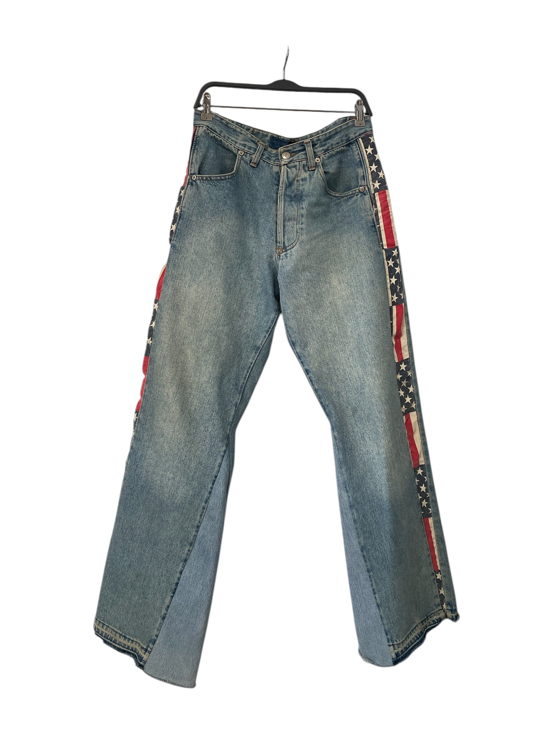 GUITAR BOY/Pants/O/S/Denim/IDG/USA SIDE DETAIL CUSTOM view 1