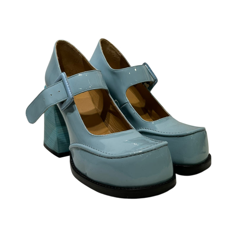 JOHN FLUEVOG/Heels/US 9/Leather/BLU/MARY JANE