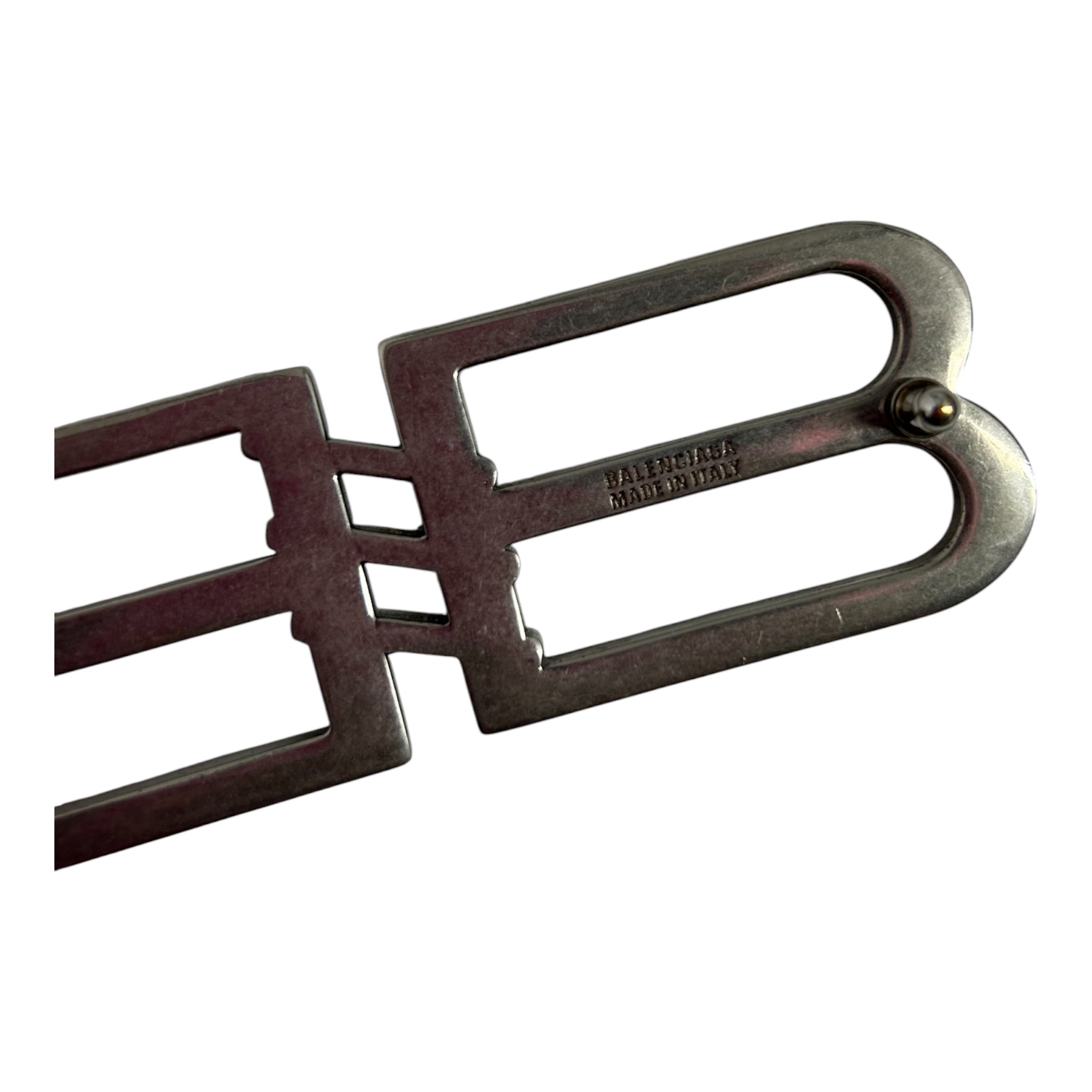 BALENCIAGA/Belt/Monogram/Leather/BEG/dble b all over view 3