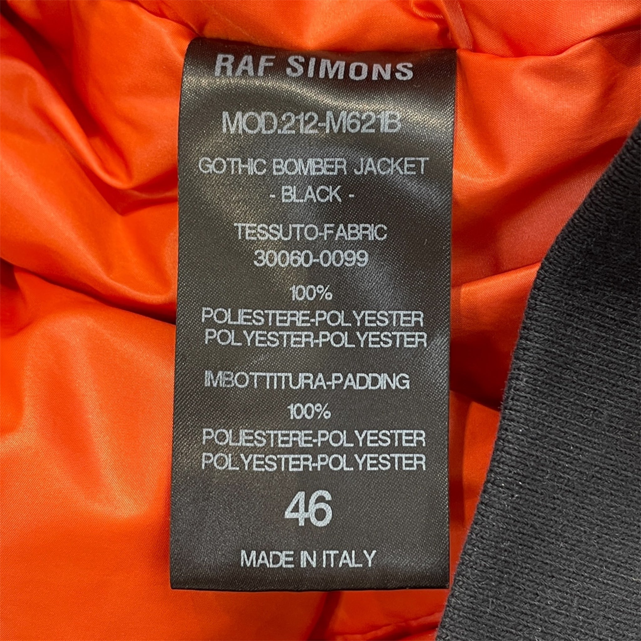 RAF SIMONS/Jacket/46/Polyester/BLK/Raf Simons view 4