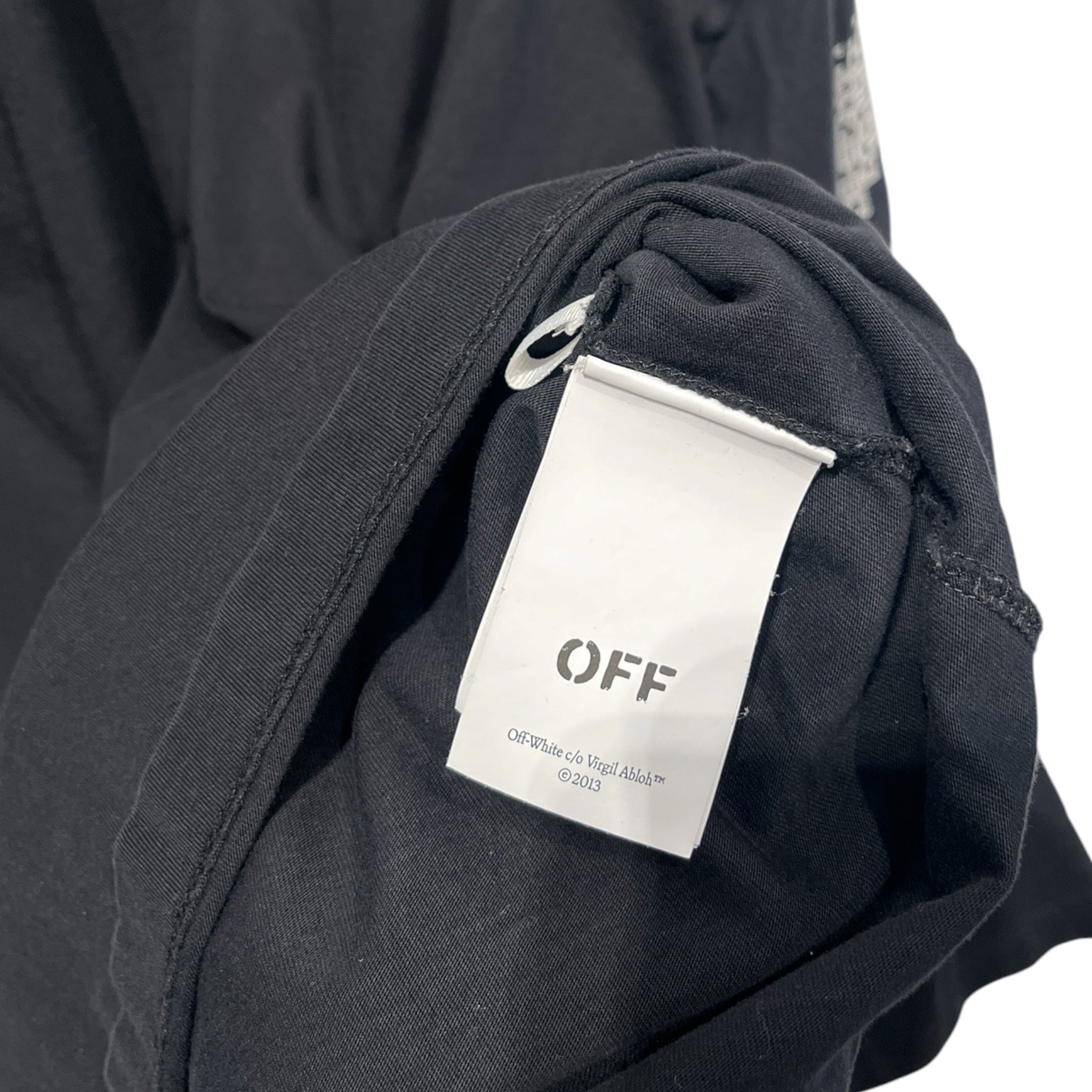 OFF-WHITE/LS T-Shirt/L/Cotton/BLK/High Neck/Graphic/Pixel Diagonal Pixel LS view 4