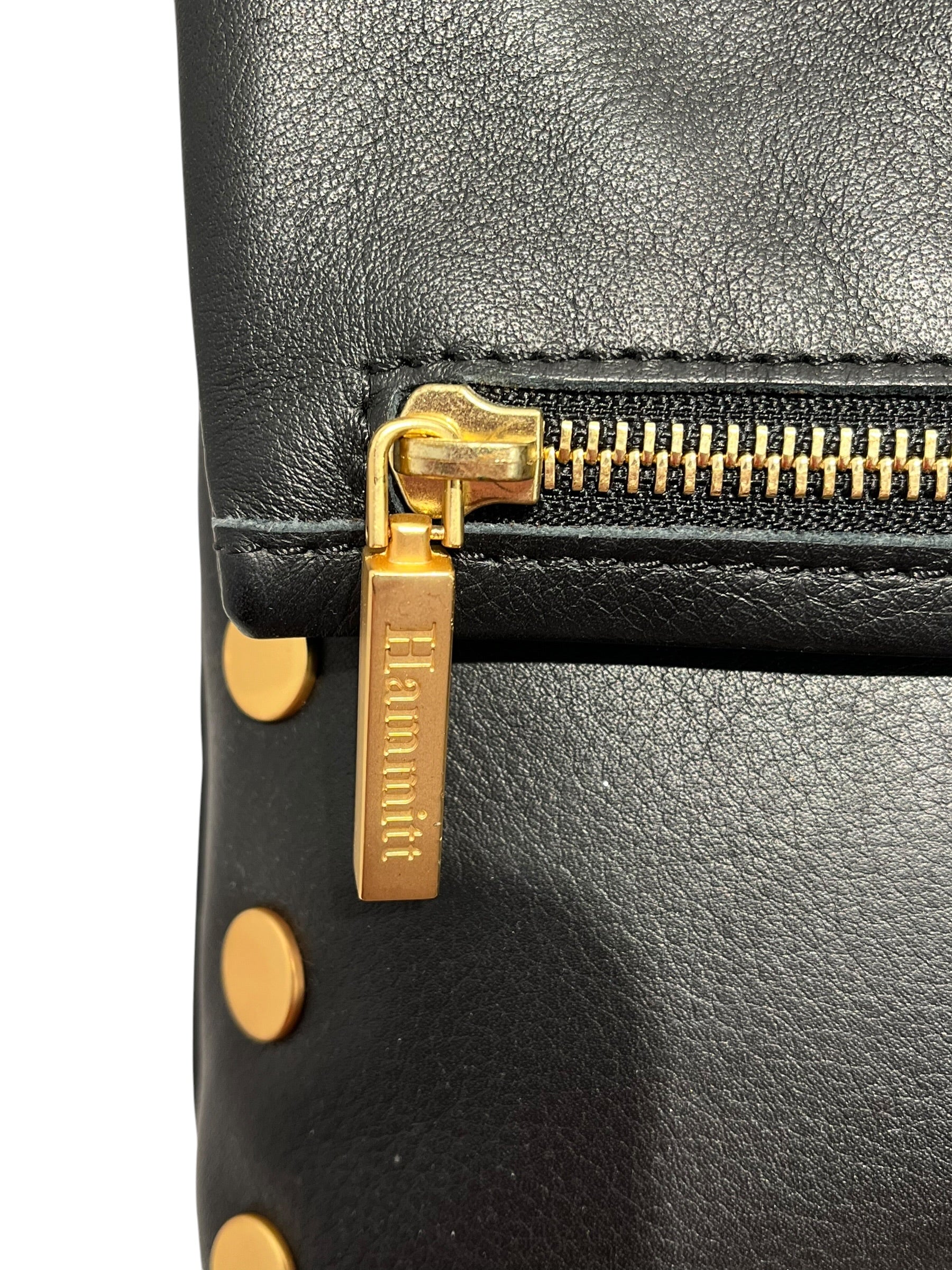 Hammitt/Clutch Bag/Leather/BLK/Gold Hardwear/ Red Int view 5