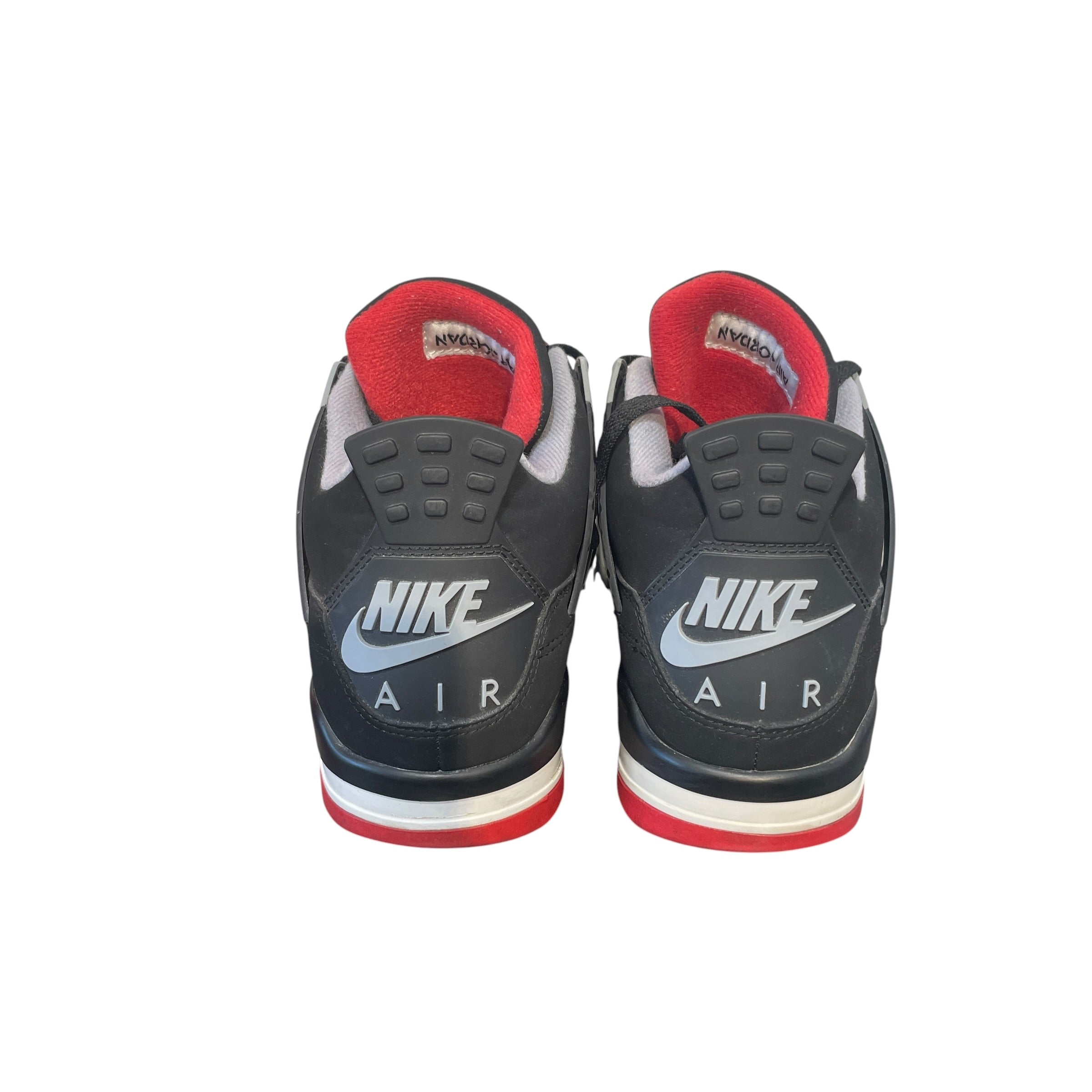 JORDAN BRAND/Low-Sneakers/US 9.5/Suede/BLK/Jordan 4 Bred view 4