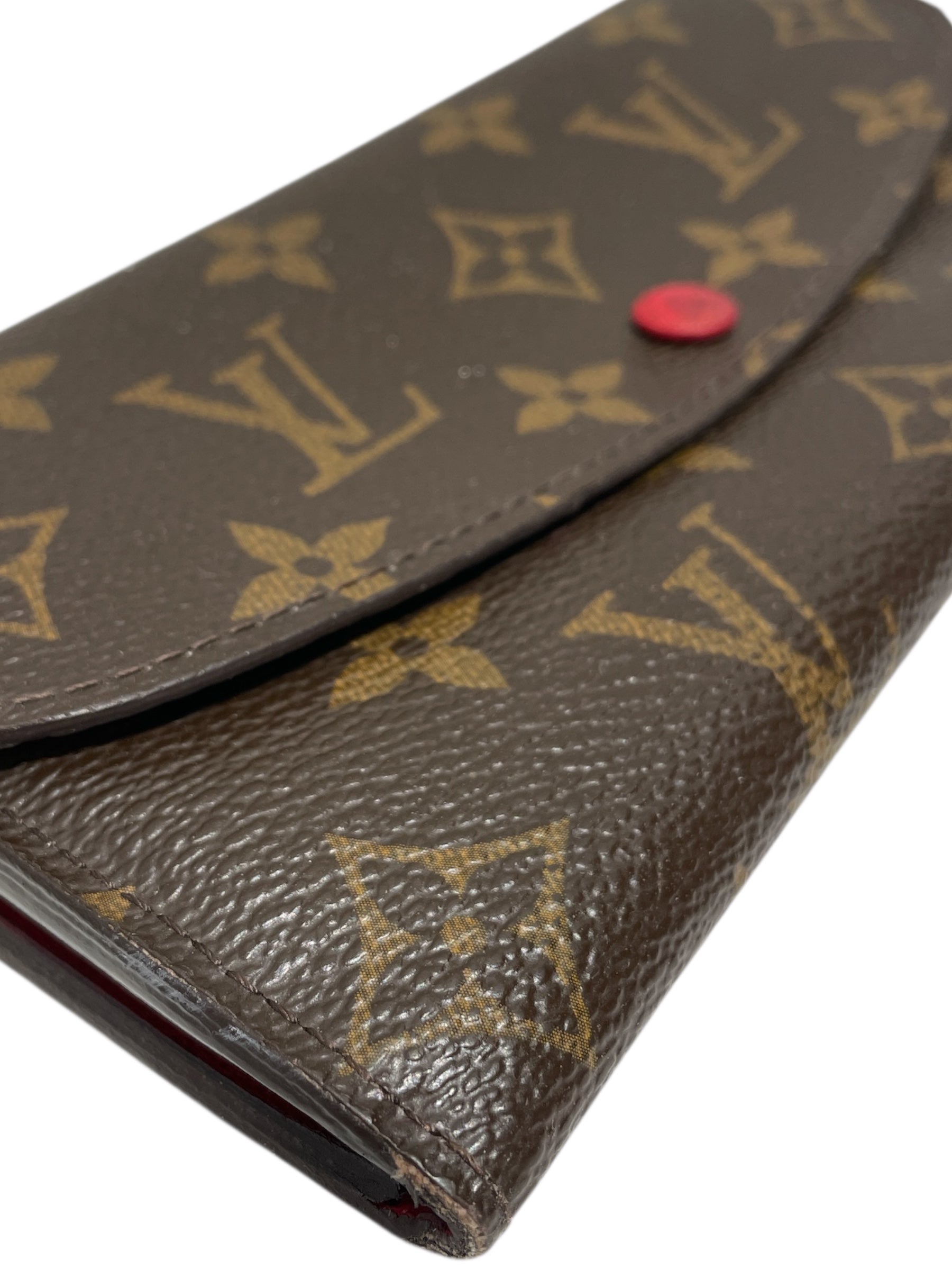 LOUIS VUITTON/Long Wallet/Monogram/Leather/BRW/Red Interior Long Wallet view 5