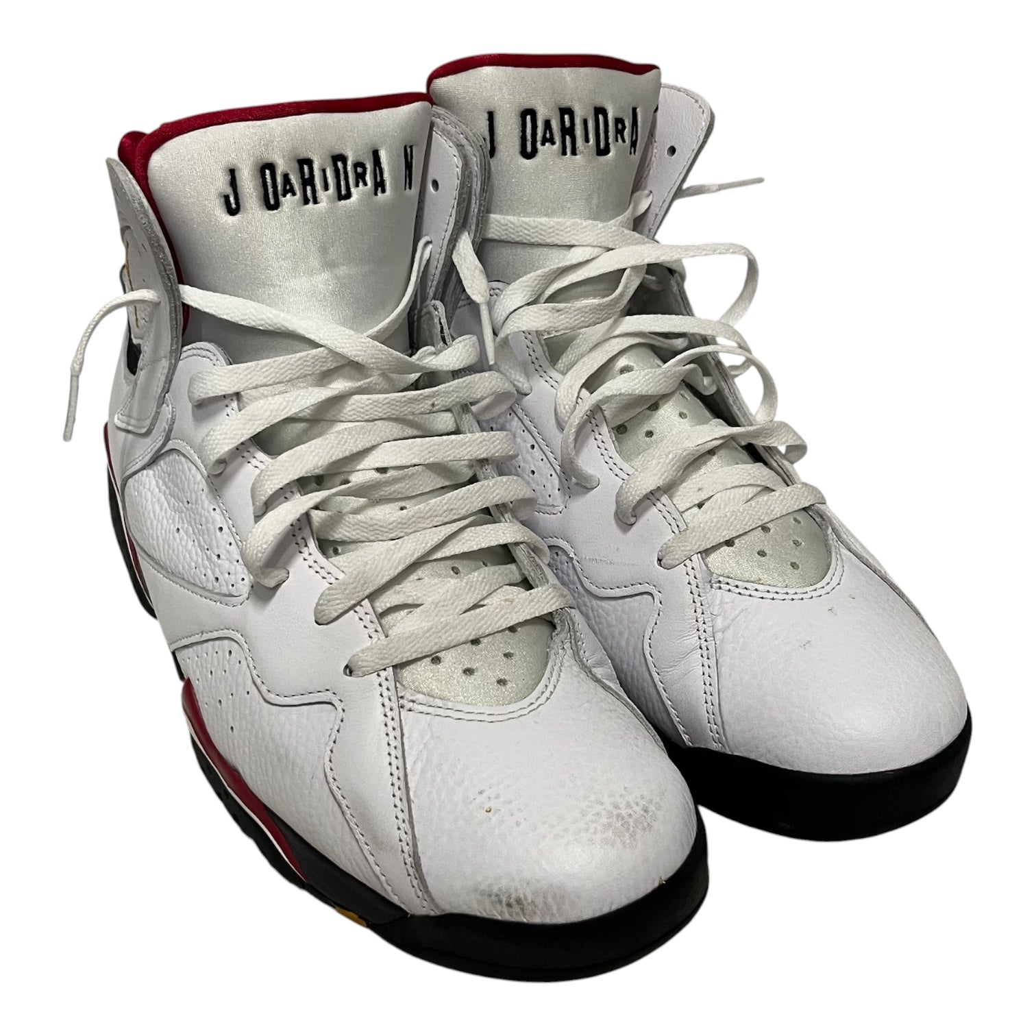 JORDAN BRAND/Hi-Sneakers/US 12/Leather/WHT/Jordan 7 Cardinal view 1