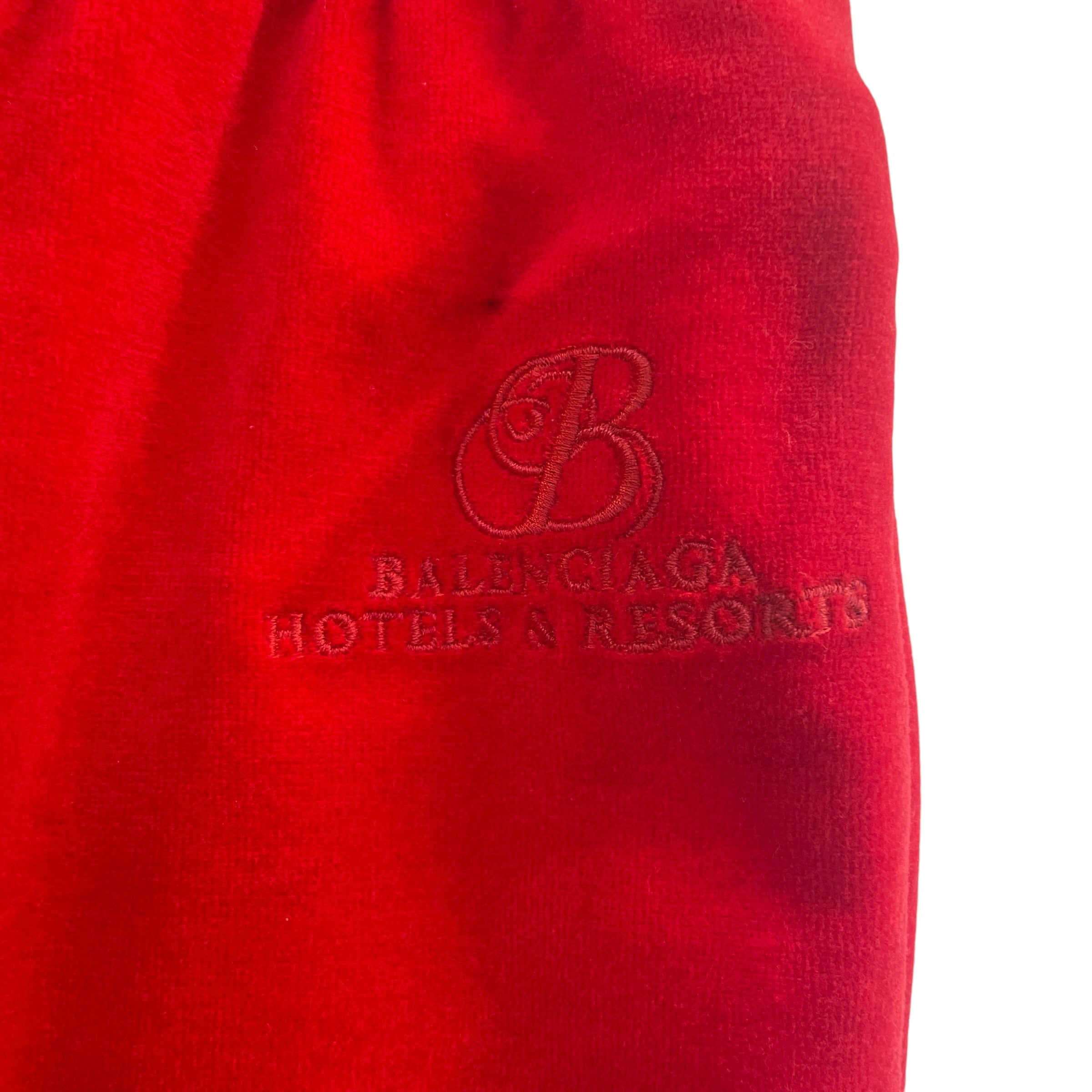 BALENCIAGA/Pants/48/Cotton/RED/hotels & resorts front view 2