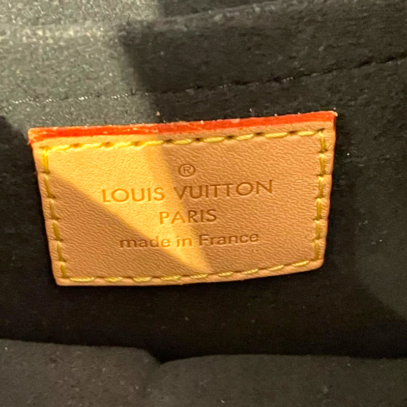 LOUIS VUITTON/Cross Body Bag/Monogram/Leather/BRW/Duffle Bucket Bag