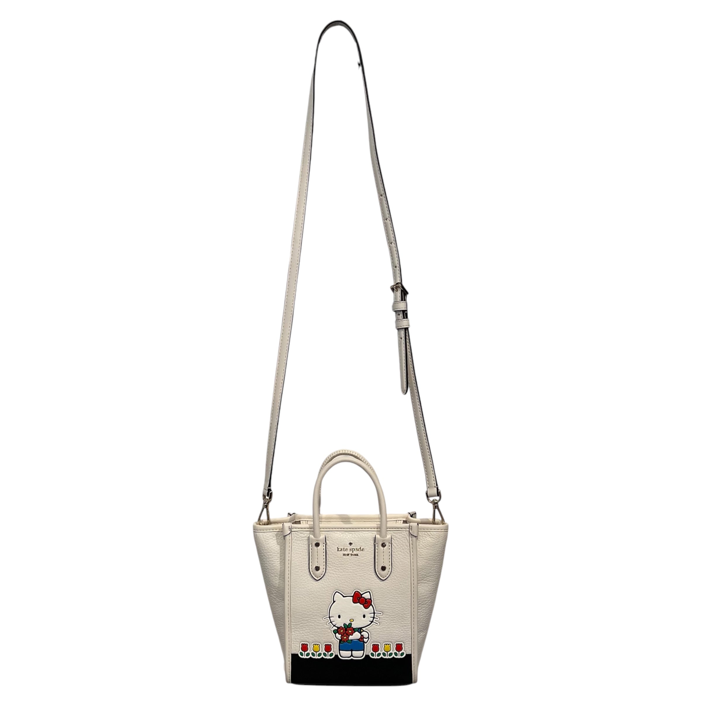 kate spade new york/Hand Bag/Leather/WHT/HELLO KITTY view 1