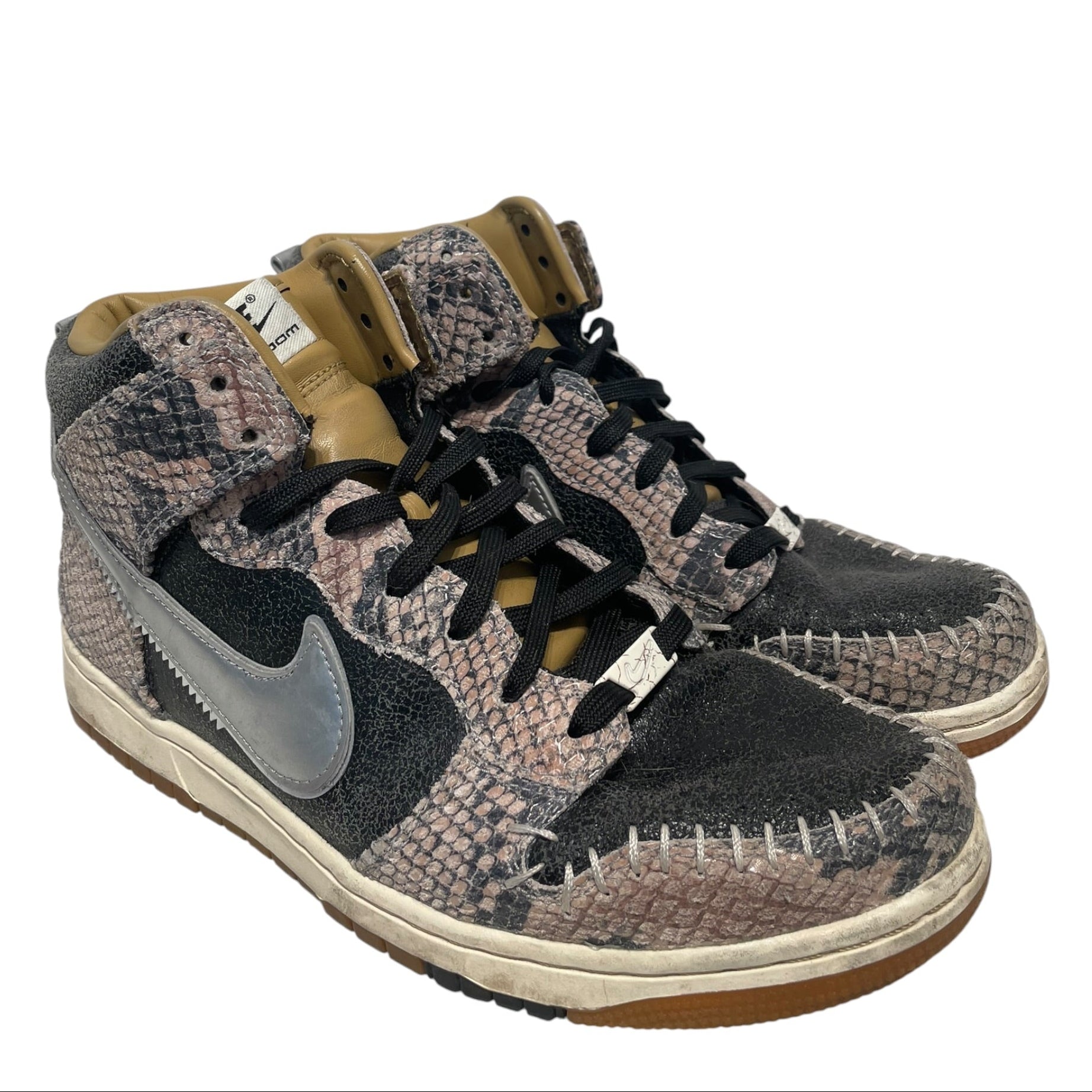 NIKE/DUNK CMFT PRM QS/Hi-Sneakers/US 9/Leather/BLK/716714-001 view 1