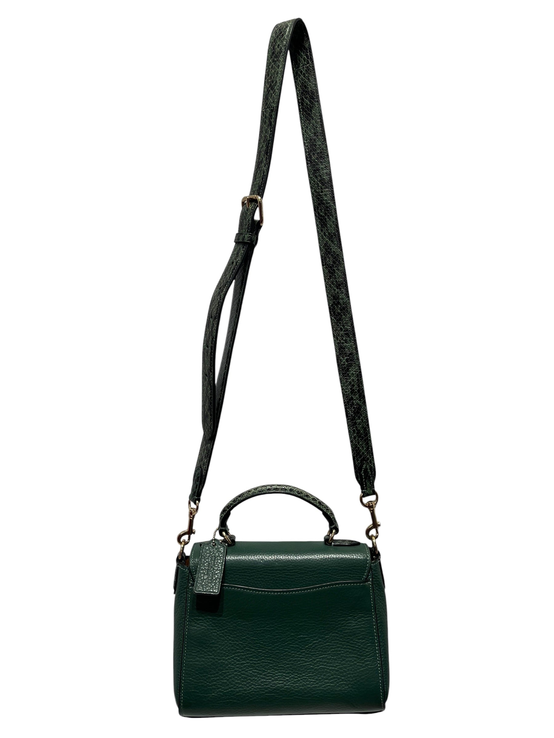 COACH/Hand Bag/Leather/GRN/Morgan Top handle satchel view 2