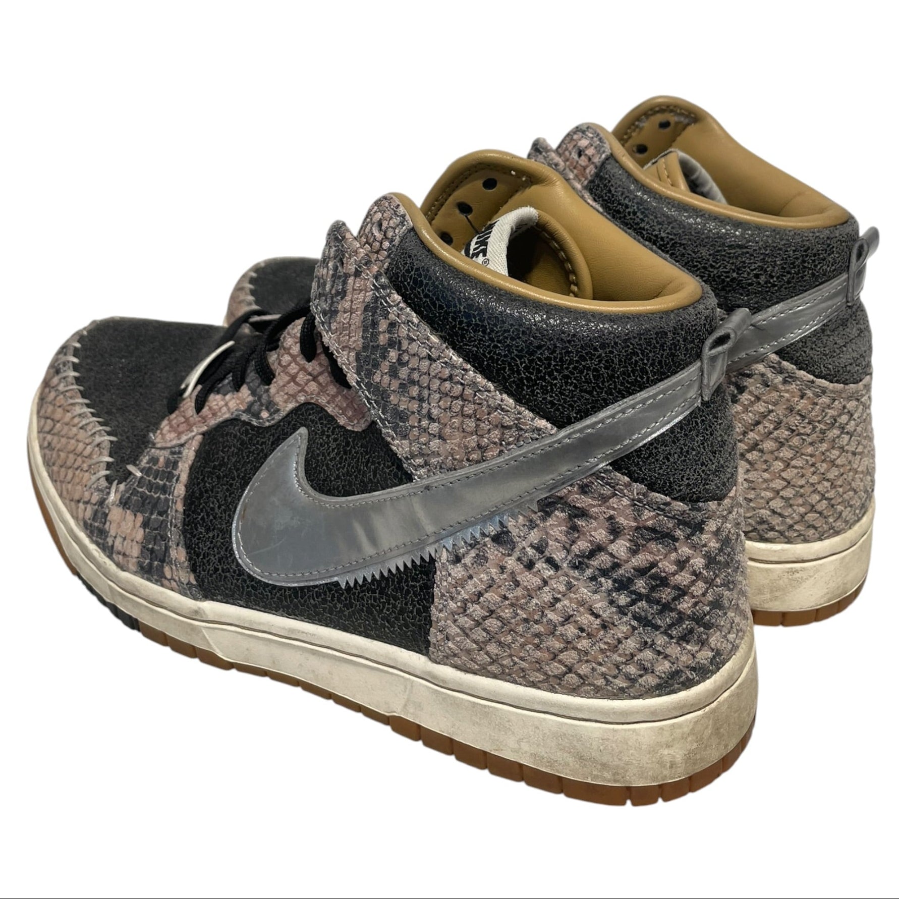 NIKE/DUNK CMFT PRM QS/Hi-Sneakers/US 9/Leather/BLK/716714-001 view 2