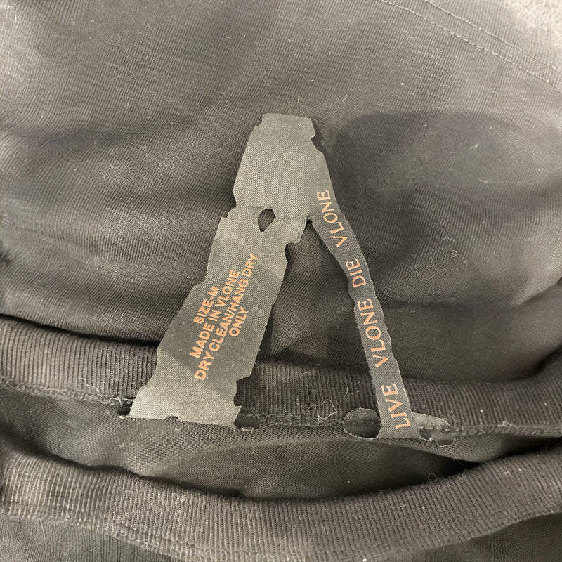 VLONE/T-Shirt/Cotton/BLK/Plain/