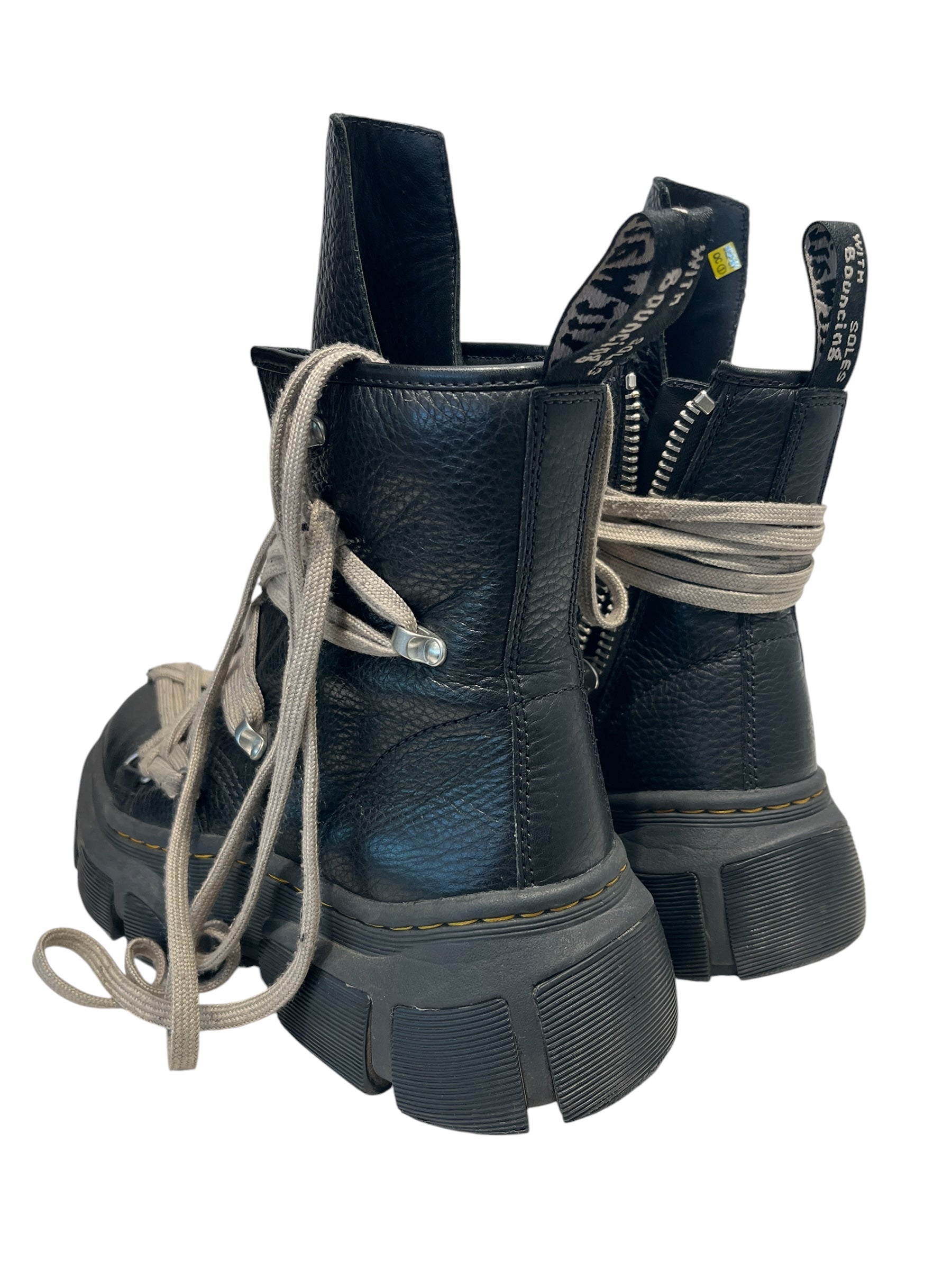 Dr.Martens/Rick Owens/Biker Boots/US 9/BLK/LEATHER BIKER BOOTS view 2