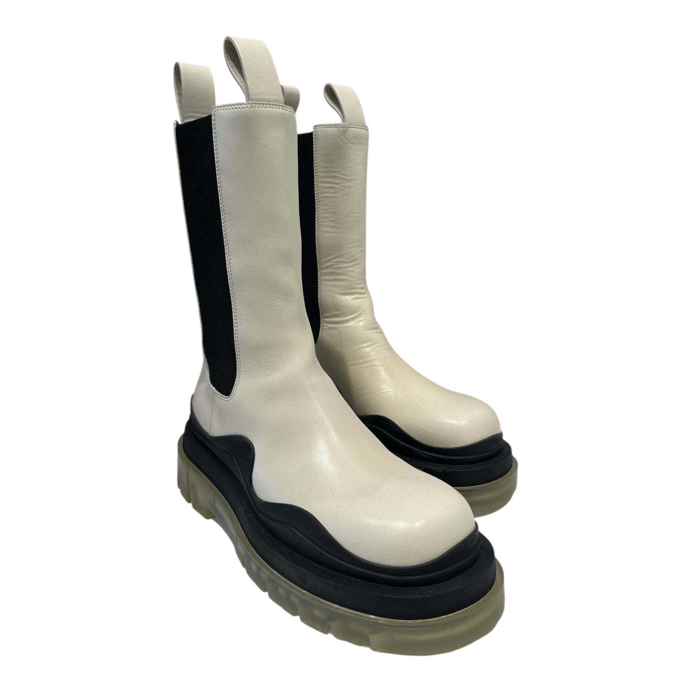 BOTTEGA VENETA/Trekking Boots/EU 37/Leather/WHT/Side Gore/ view 1