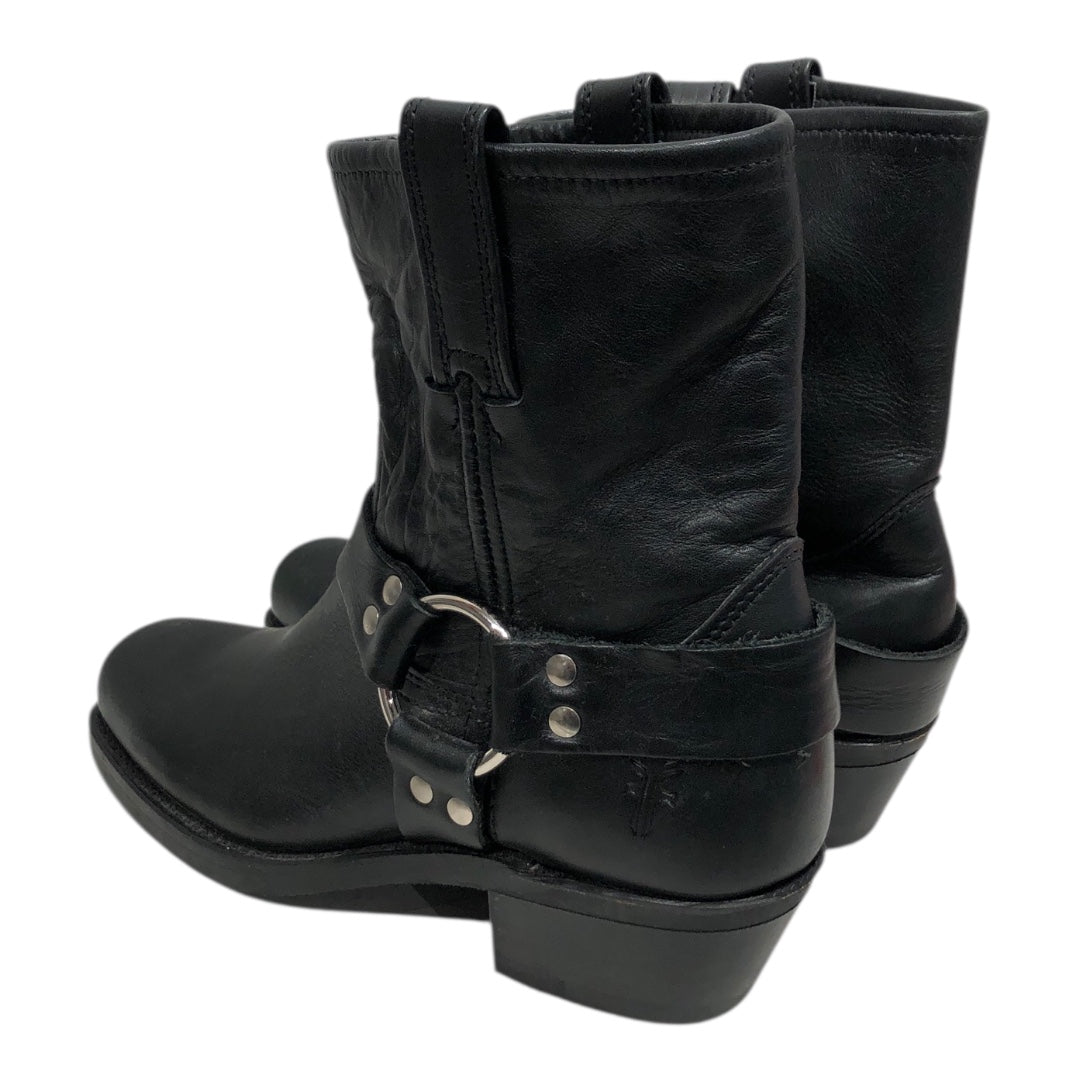 FRYE/Biker Boots/US 7/Leather/BLK/8R Harness Boot view 2