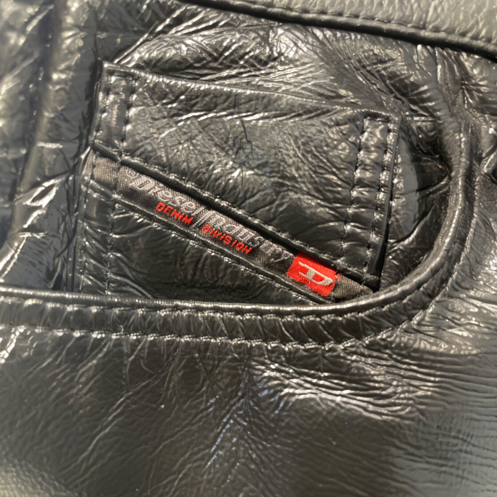 DIESEL/Skinny Pants/26/Plain/Leather/BLK// view 3