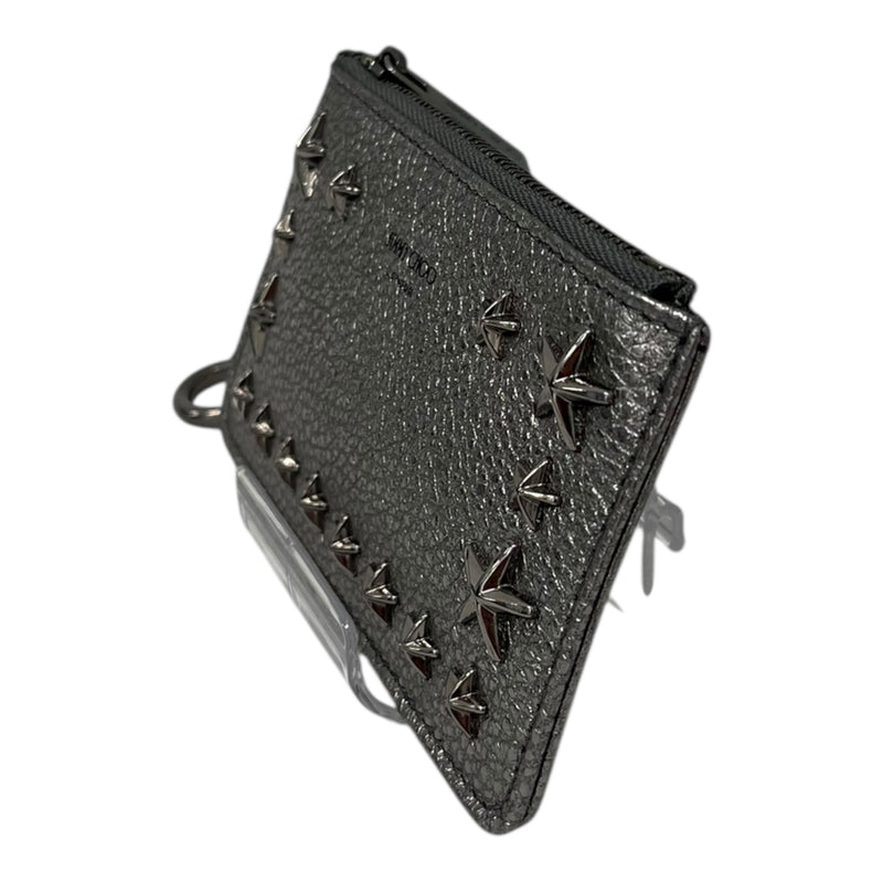 JIMMY CHOO/Coin Wallet/Leather/SLV/SILVER STAR STUDS – 2nd  display picture 1