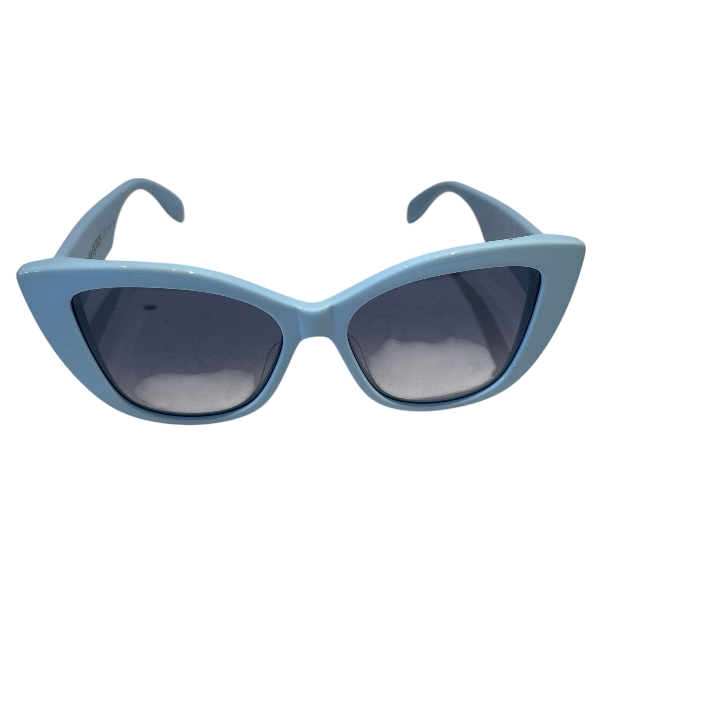 Alexander McQueen/Sunglasses/Plastic/BLU/LOGO GRAFFITI SHADES view 1