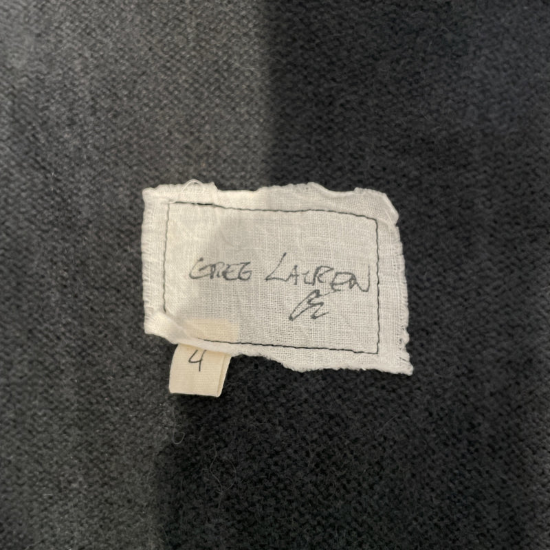 GREG LAUREN/Cardigan/4/Plain/Cashmere/GRY///