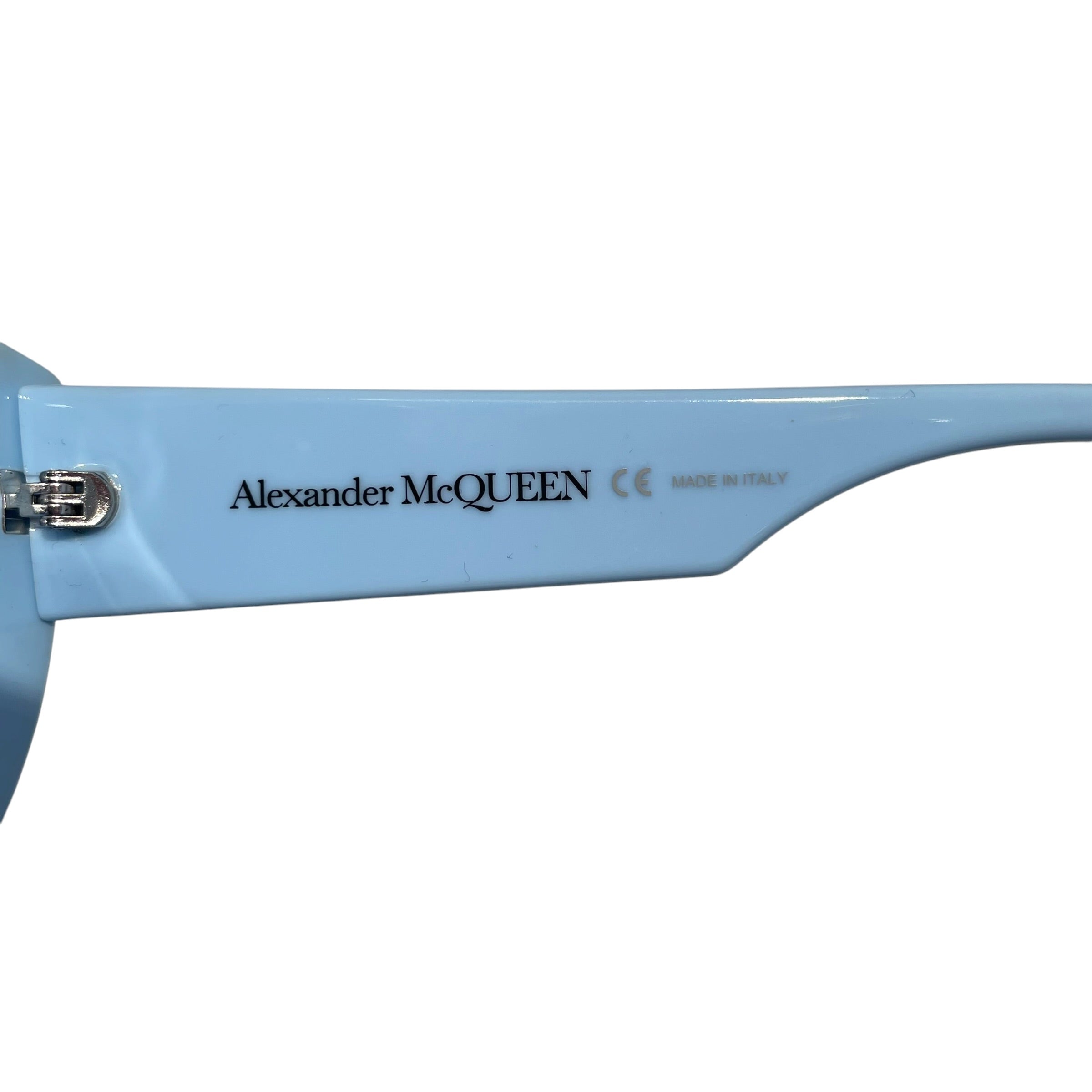 Alexander McQueen/Sunglasses/Plastic/BLU/LOGO GRAFFITI SHADES view 3