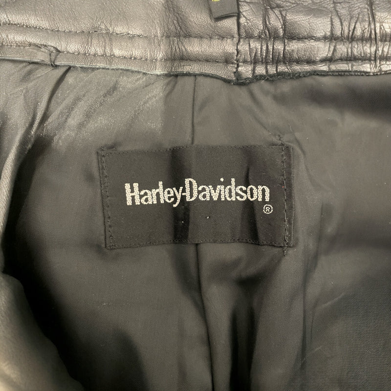 HARLEY DAVIDSON/Straight Pants/6/BLK/POCKET LOGO