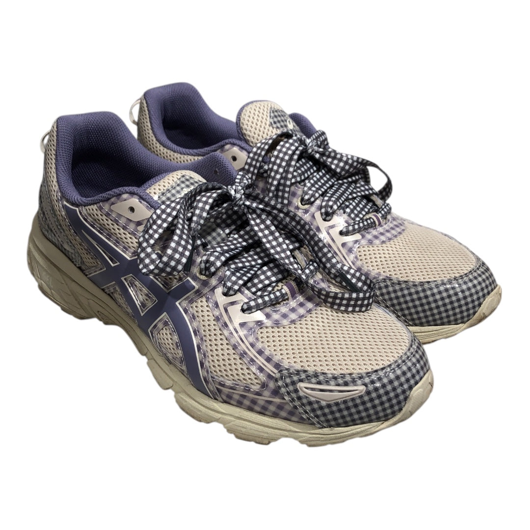 ASICS/Story mfg./Low-Sneakers/US 9.5/Plaid/Cotton/PPL/BEIGE LAVENDER GEL-VENTURE 6 view 1