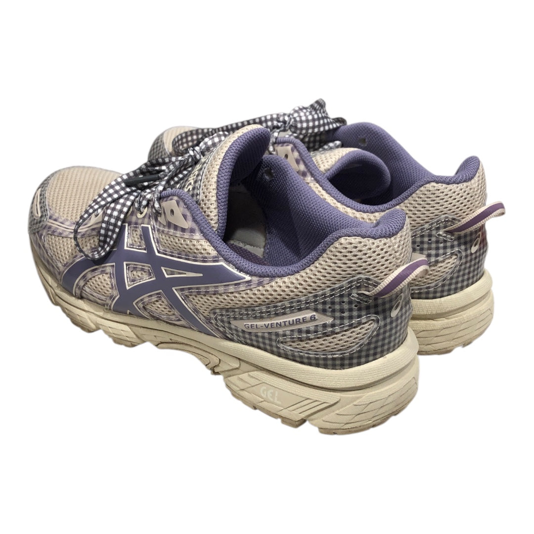 ASICS/Story mfg./Low-Sneakers/US 9.5/Plaid/Cotton/PPL/BEIGE LAVENDER GEL-VENTURE 6 view 2