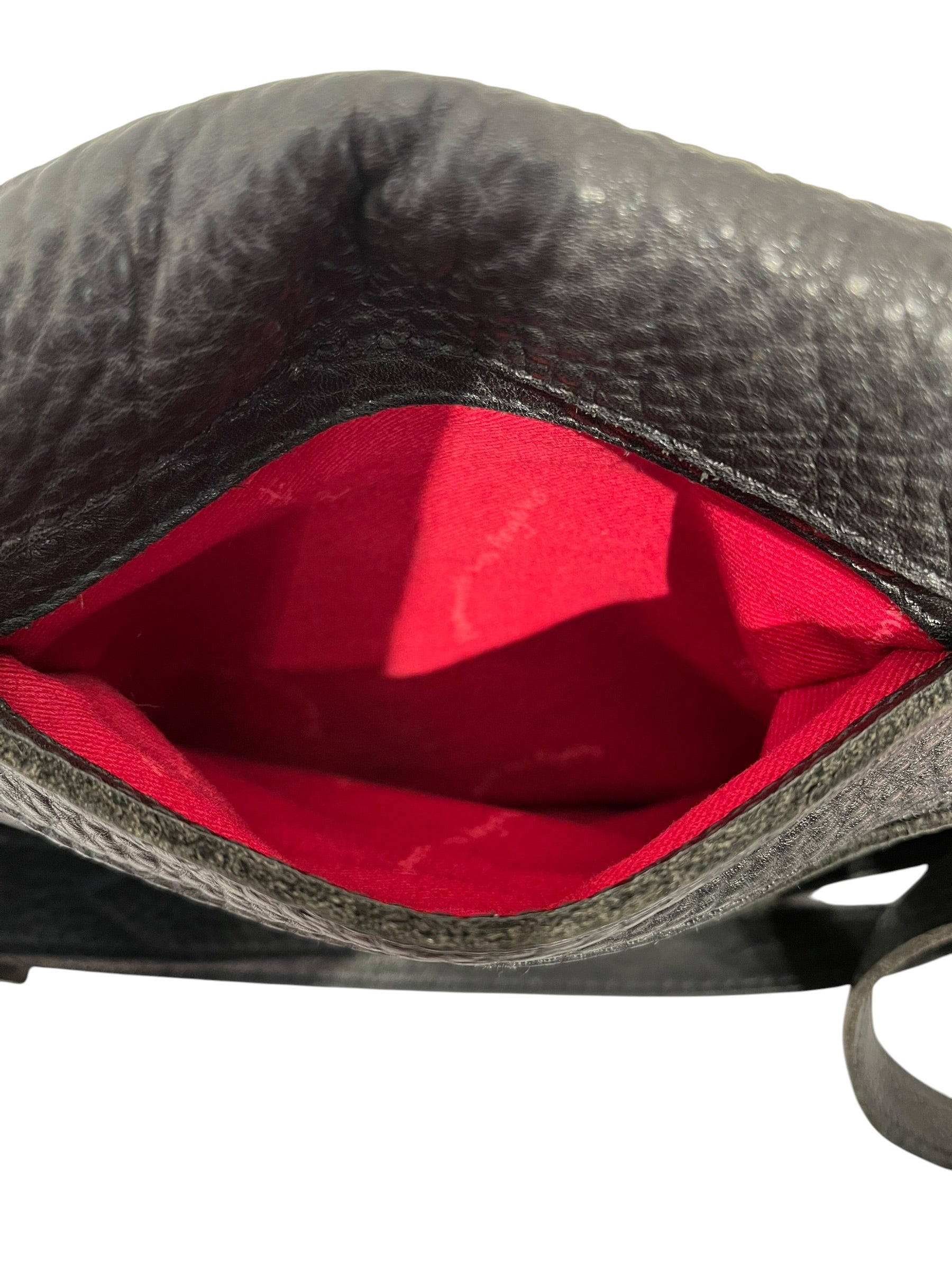 Hammitt/Cross Body Bag/Leather/BLK/Red Int. SIlver Hardware view 5