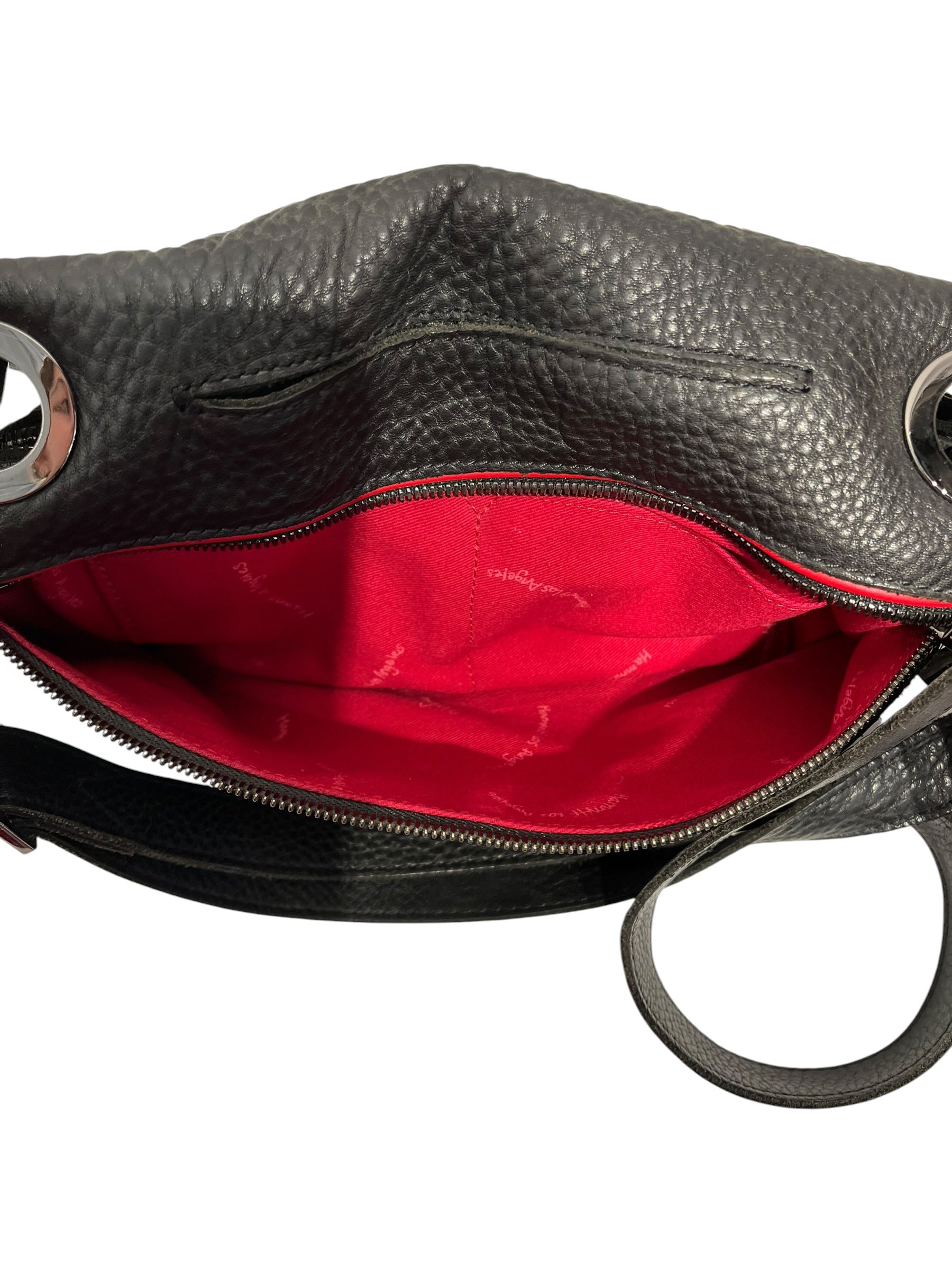 Hammitt/Cross Body Bag/Leather/BLK/Red Int. SIlver Hardware view 6