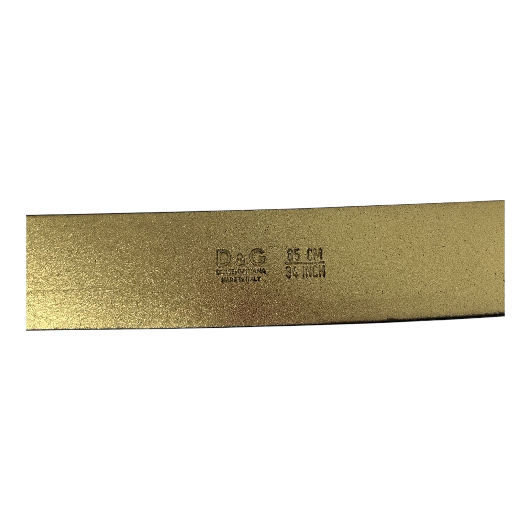 DOLCE&GABBANA/Belt/Animal Pattern/Leather/BEG/L's/CHEETAH PRINT GOLD LOGO BUCKLE view 3