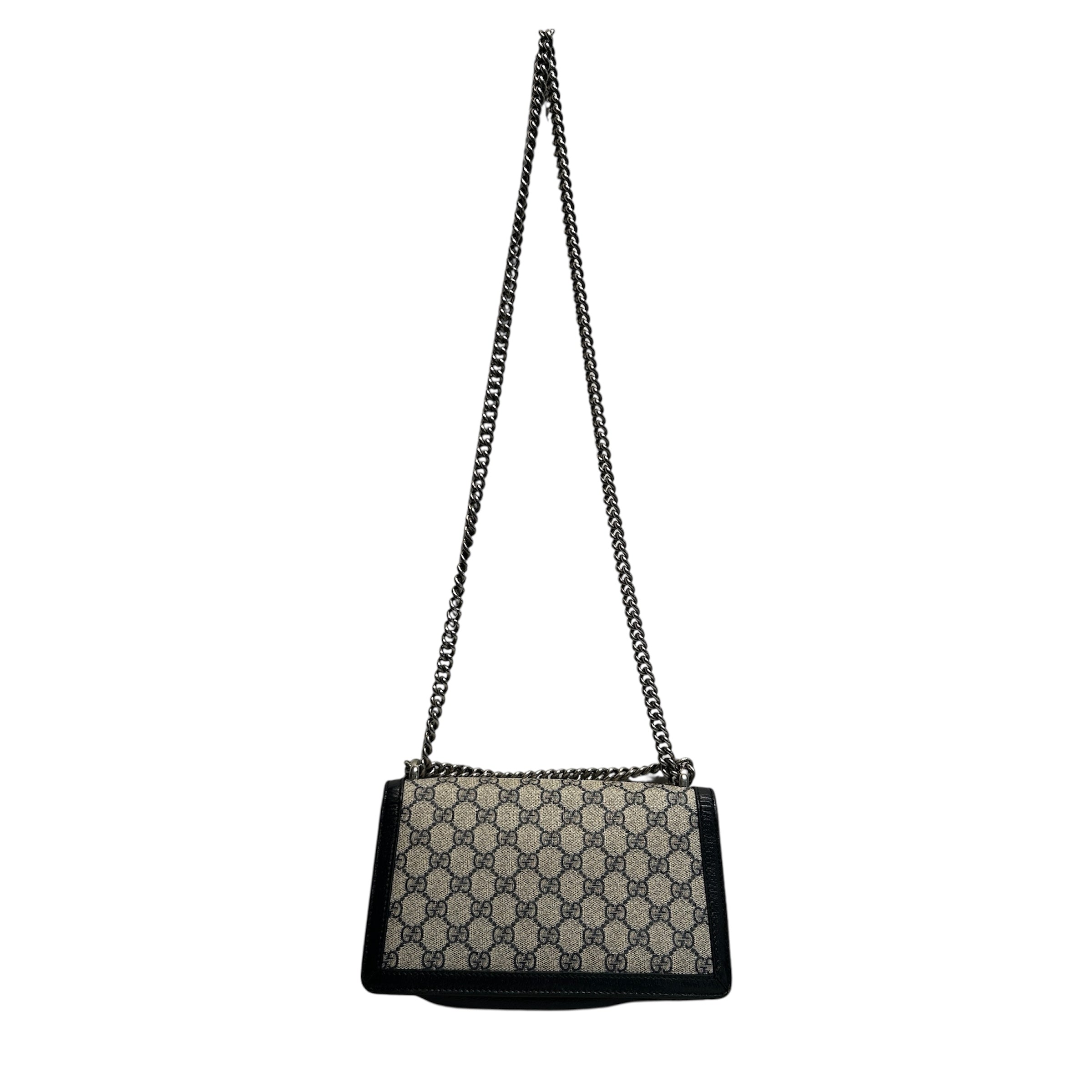 GUCCI/Hand Bag/Monogram/Leather/BLK/gg supreme dionysus view 2