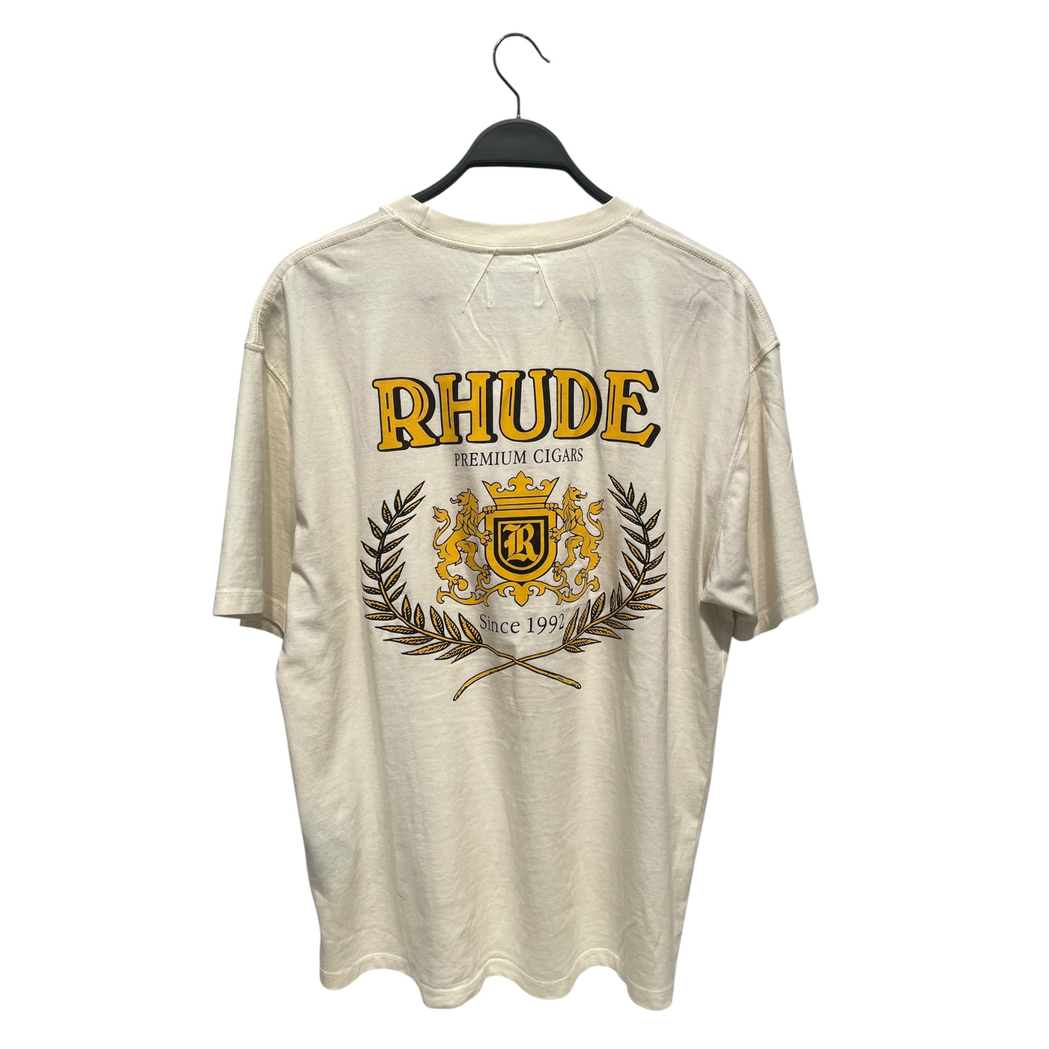 RHUDE/T-Shirt/M/Cotton/CRM/Graphic/PREMIUM CIGARS view 2